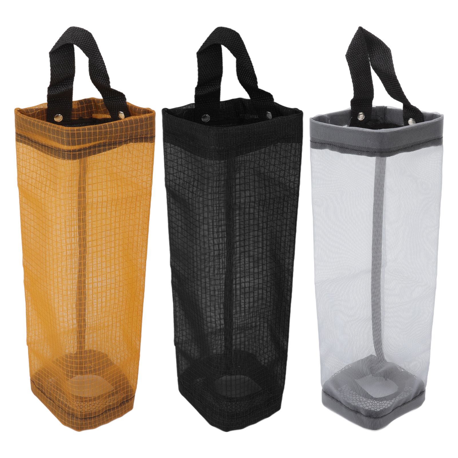 Grocery Bag Holder Large Capacity Durable Polyester Transparent Space Saving view 6
