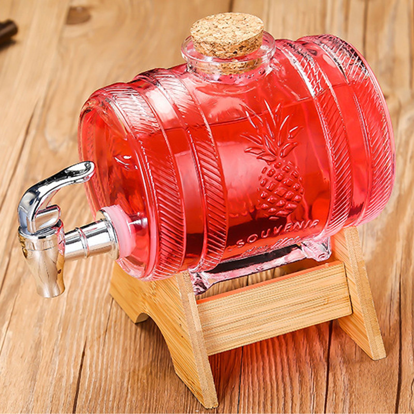 Beverage Barrel Thickened Glass Sealed Medlar Ginseng Wine Brewing Jar view 11