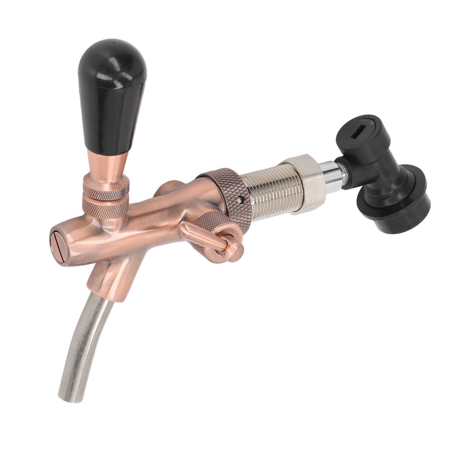 G5/8 Beer Faucet Brass Stainless Steel Beer Tap Adjustable Beer Faucet with view 2