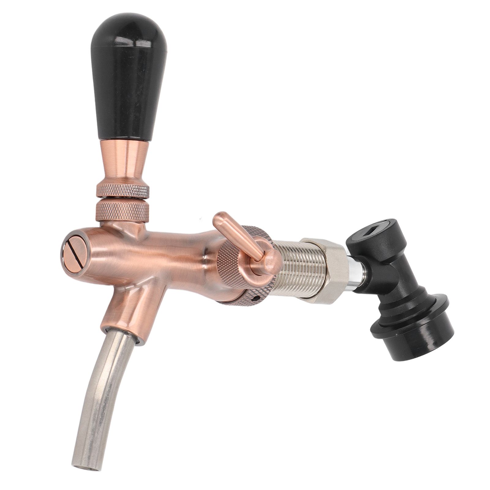 G5/8 Beer Faucet Brass Stainless Steel Beer Tap Adjustable Beer Faucet with view 3
