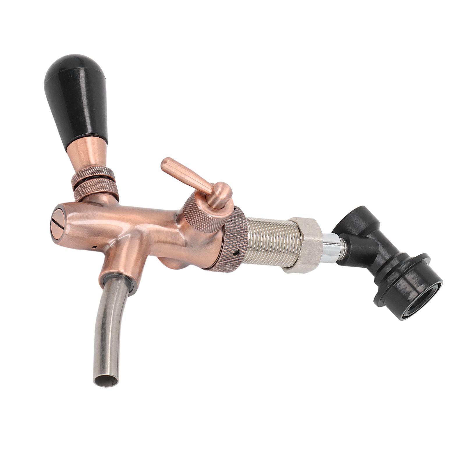 G5/8 Beer Faucet Brass Stainless Steel Beer Tap Adjustable Beer Faucet with view 4