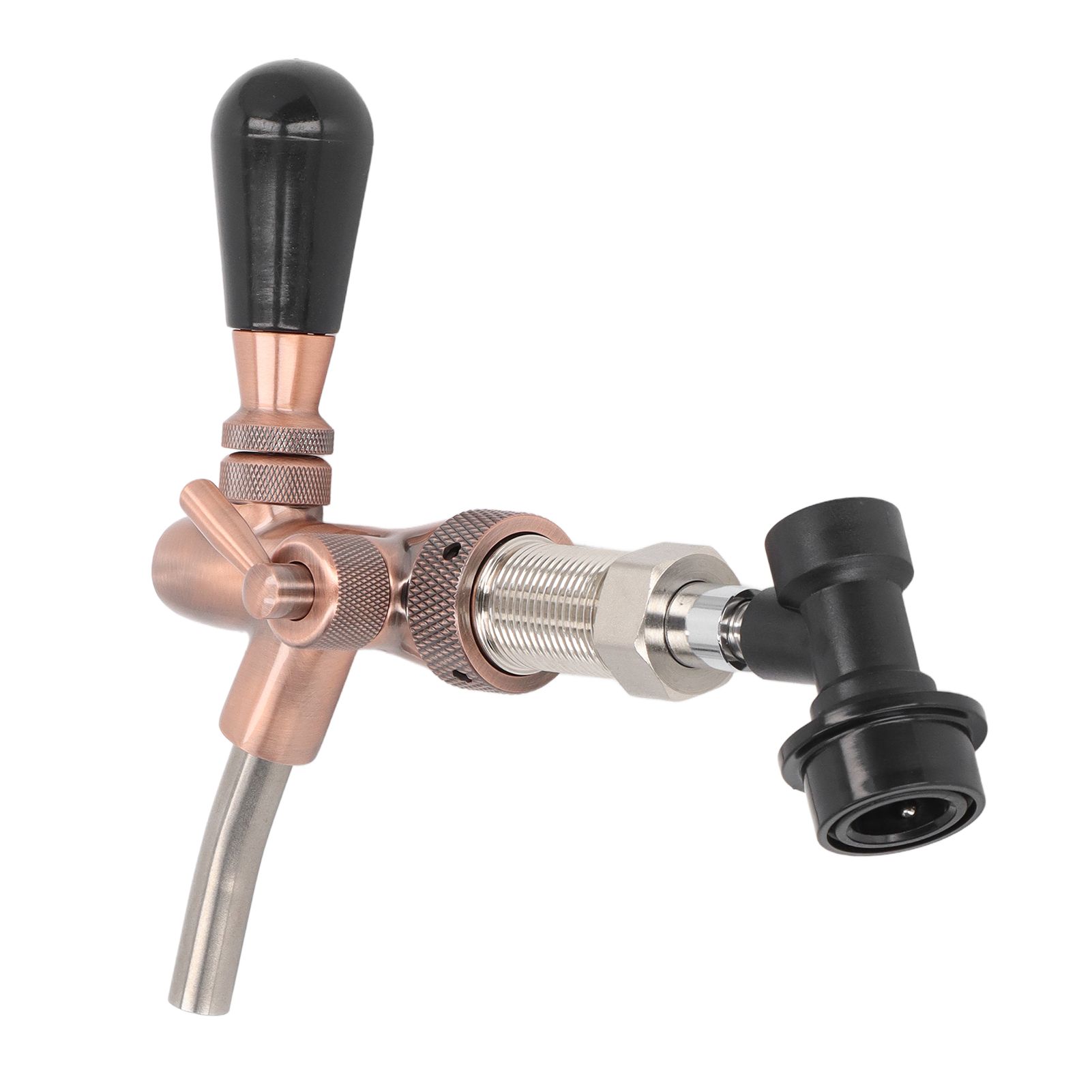 G5/8 Beer Faucet Brass Stainless Steel Beer Tap Adjustable Beer Faucet with view 6