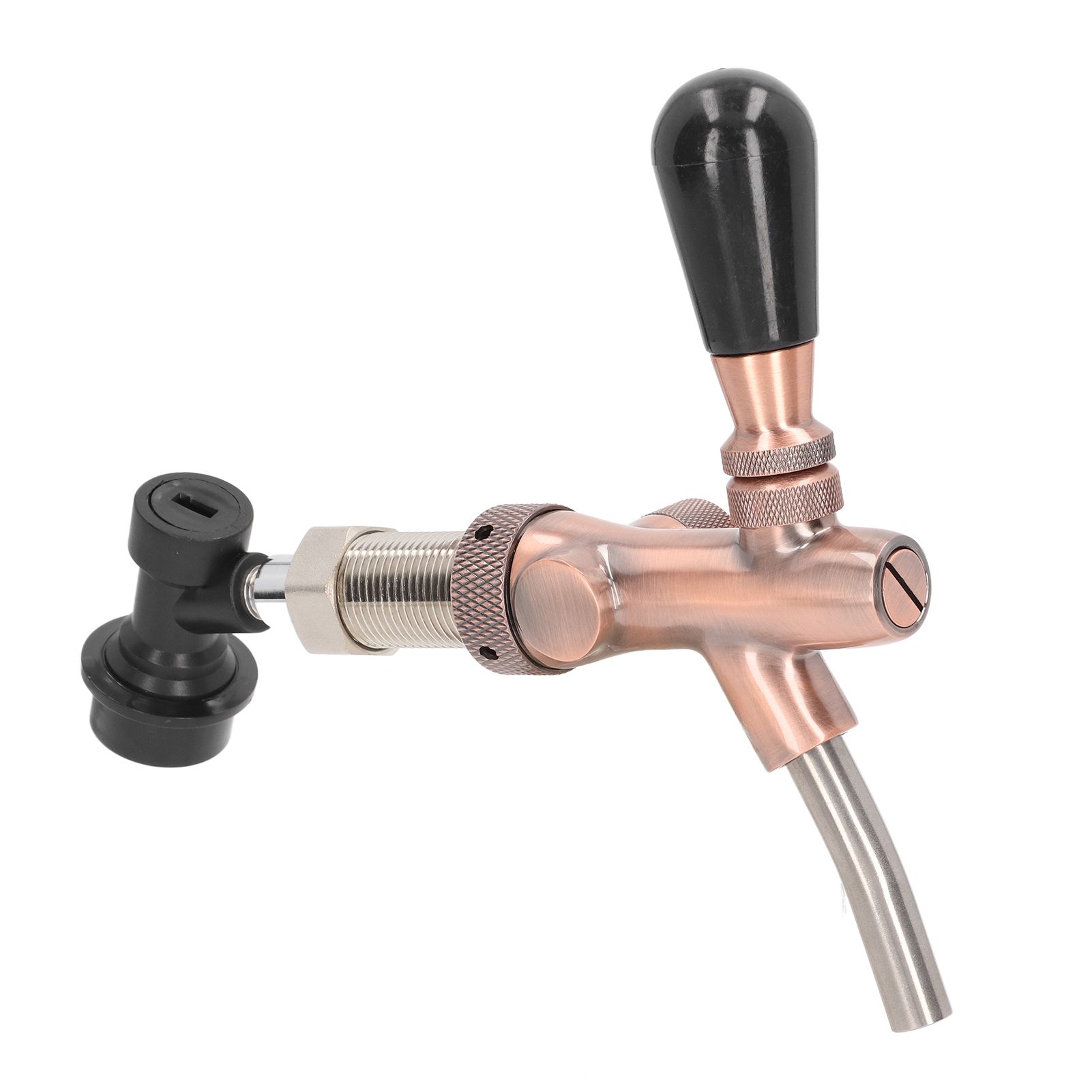G5/8 Beer Faucet Brass Stainless Steel Beer Tap Adjustable Beer Faucet with view 8