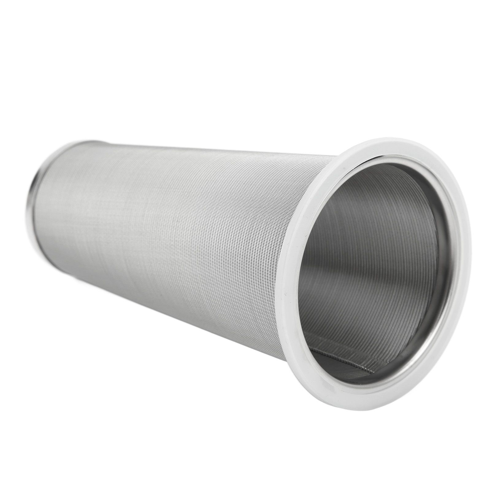 304 Stainless Steel Cold Brew Coffee Filter Cone Mesh with White Rubber Circle view 2