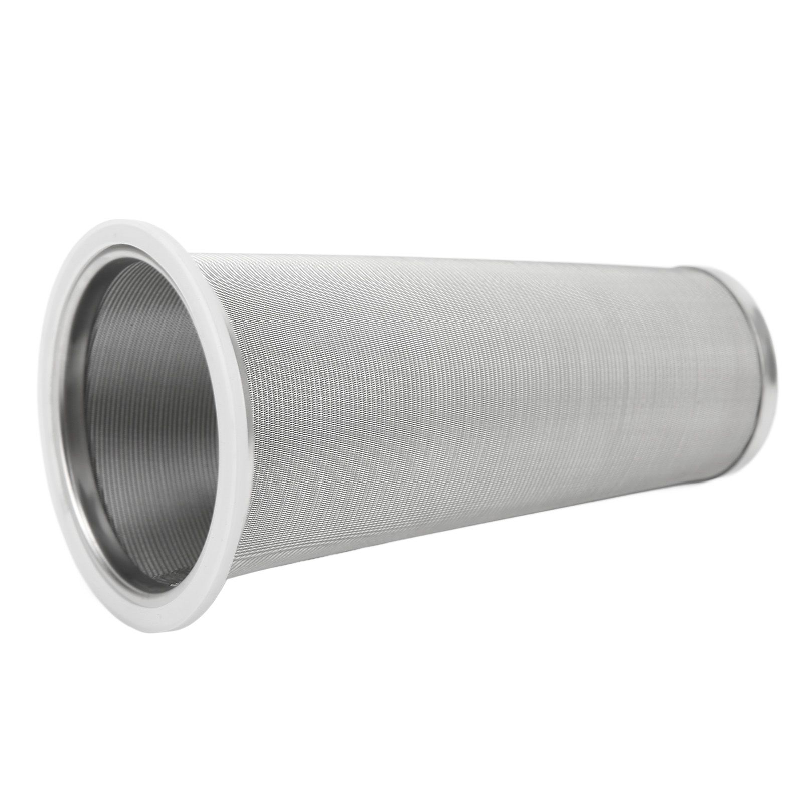 304 Stainless Steel Cold Brew Coffee Filter Cone Mesh with White Rubber Circle view 3