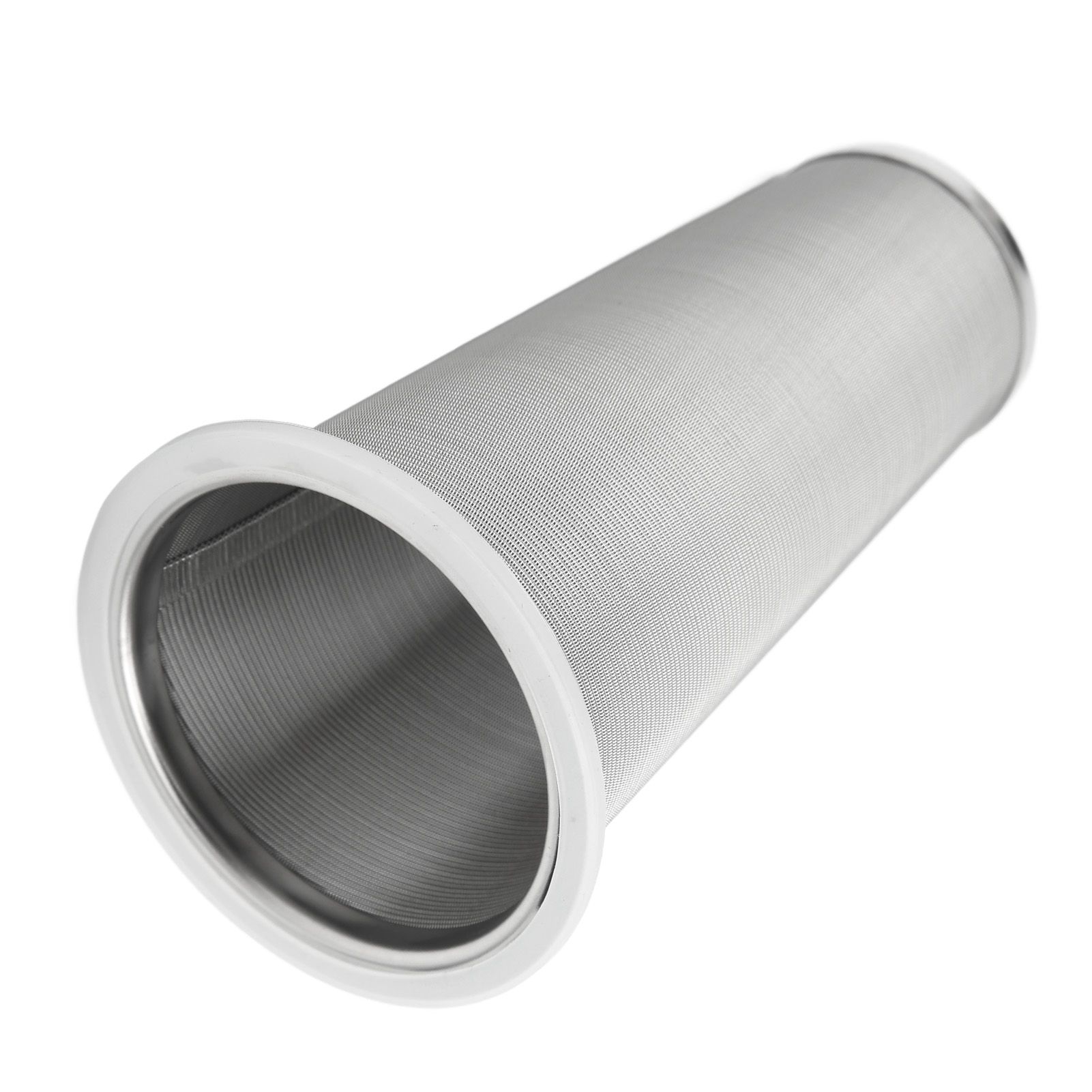 304 Stainless Steel Cold Brew Coffee Filter Cone Mesh with White Rubber Circle view 4