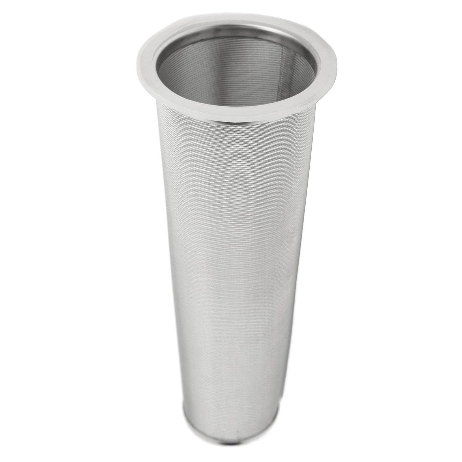 304 Stainless Steel Cold Brew Coffee Filter Cone Mesh with White Rubber Circle view 10