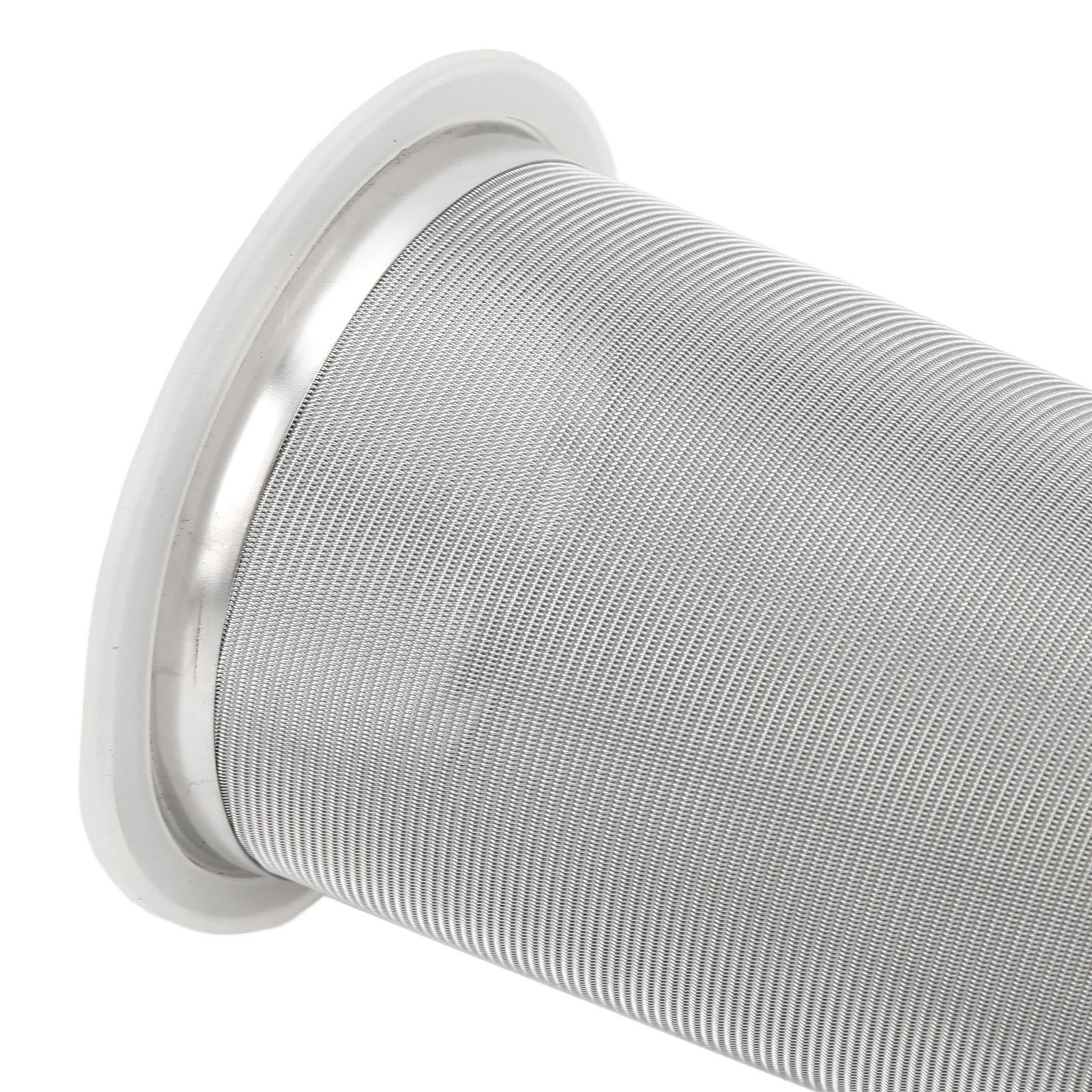304 Stainless Steel Cold Brew Coffee Filter Cone Mesh with White Rubber Circle view 13