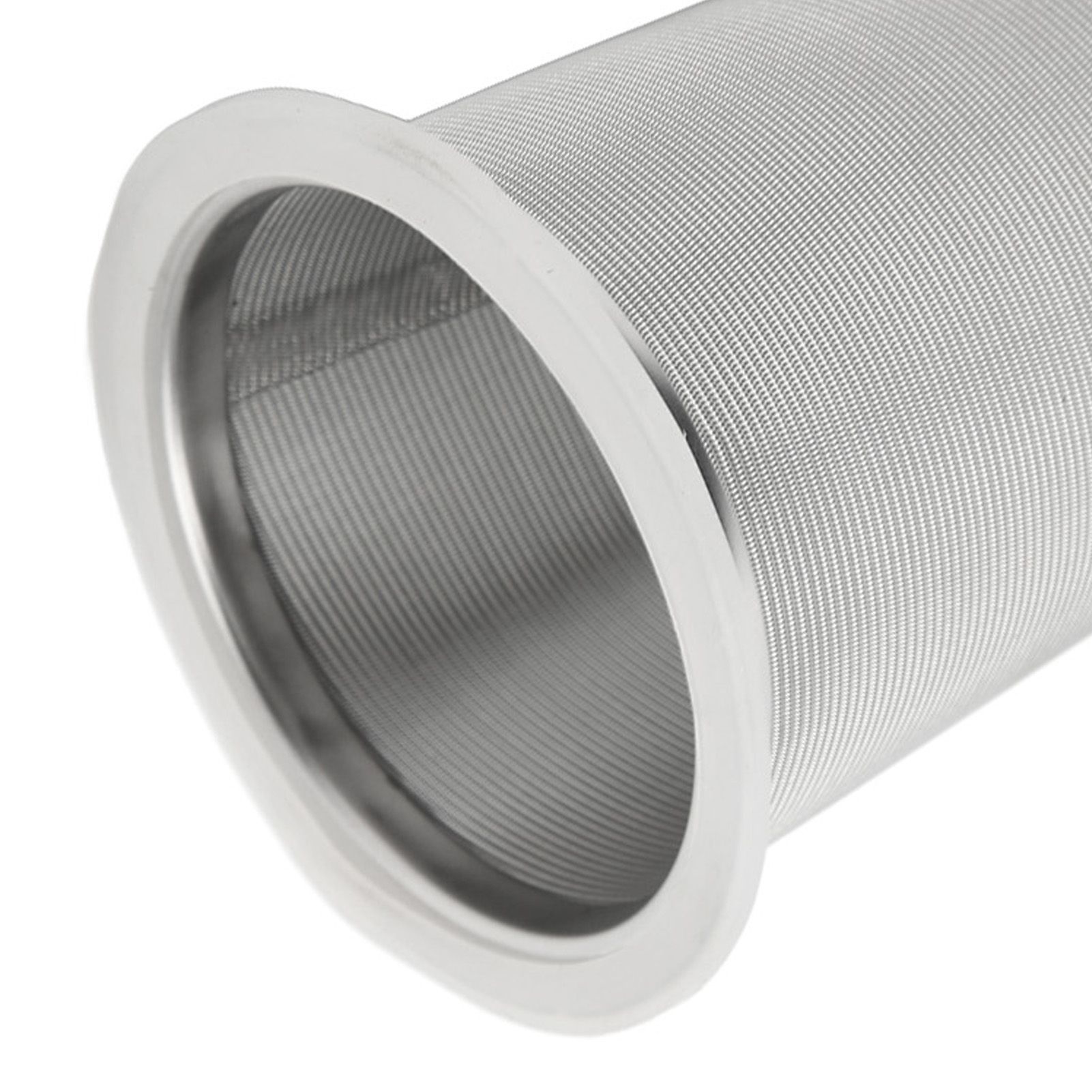 304 Stainless Steel Cold Brew Coffee Filter Cone Mesh with White Rubber Circle view 14
