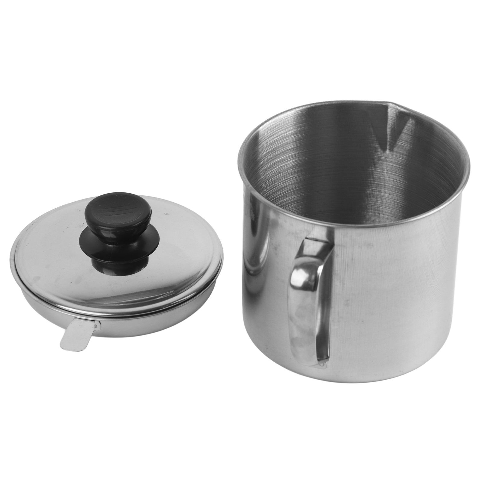 Oil Strainer Pot 1.3L Capacity 304 Stainless Steel Cooking Oil Container Anti view 5