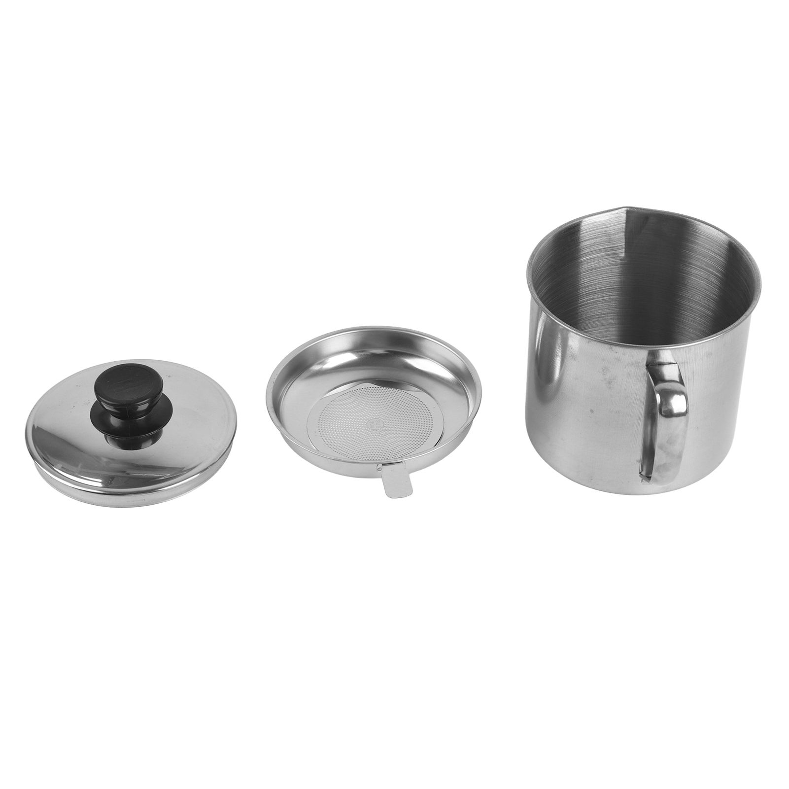 Oil Strainer Pot 1.3L Capacity 304 Stainless Steel Cooking Oil Container Anti view 11