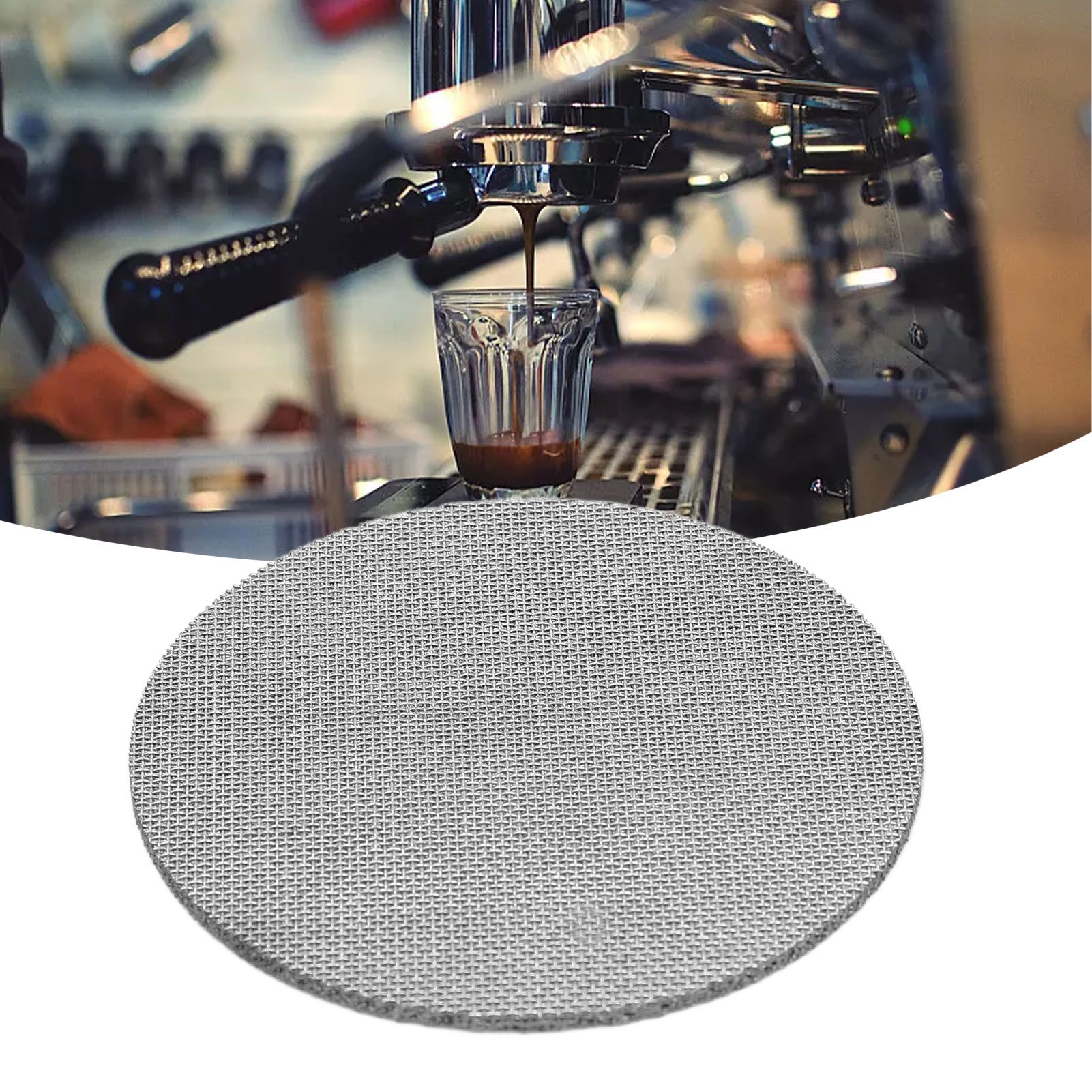 53.5mm Coffee Filter Mesh Puck Screen Stainless Steel Multilayer Sintered view 11