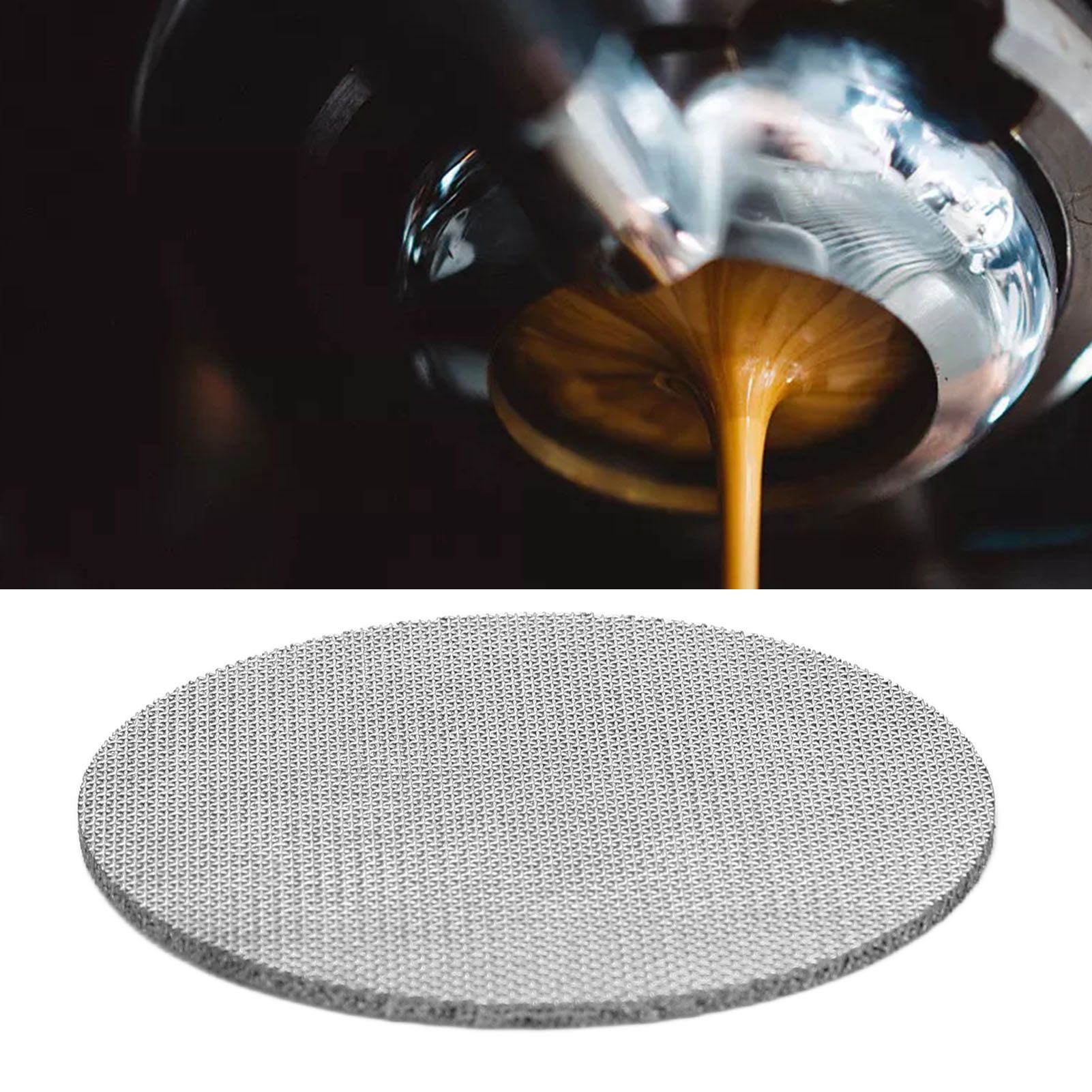 53.5mm Coffee Filter Mesh Puck Screen Stainless Steel Multilayer Sintered view 12