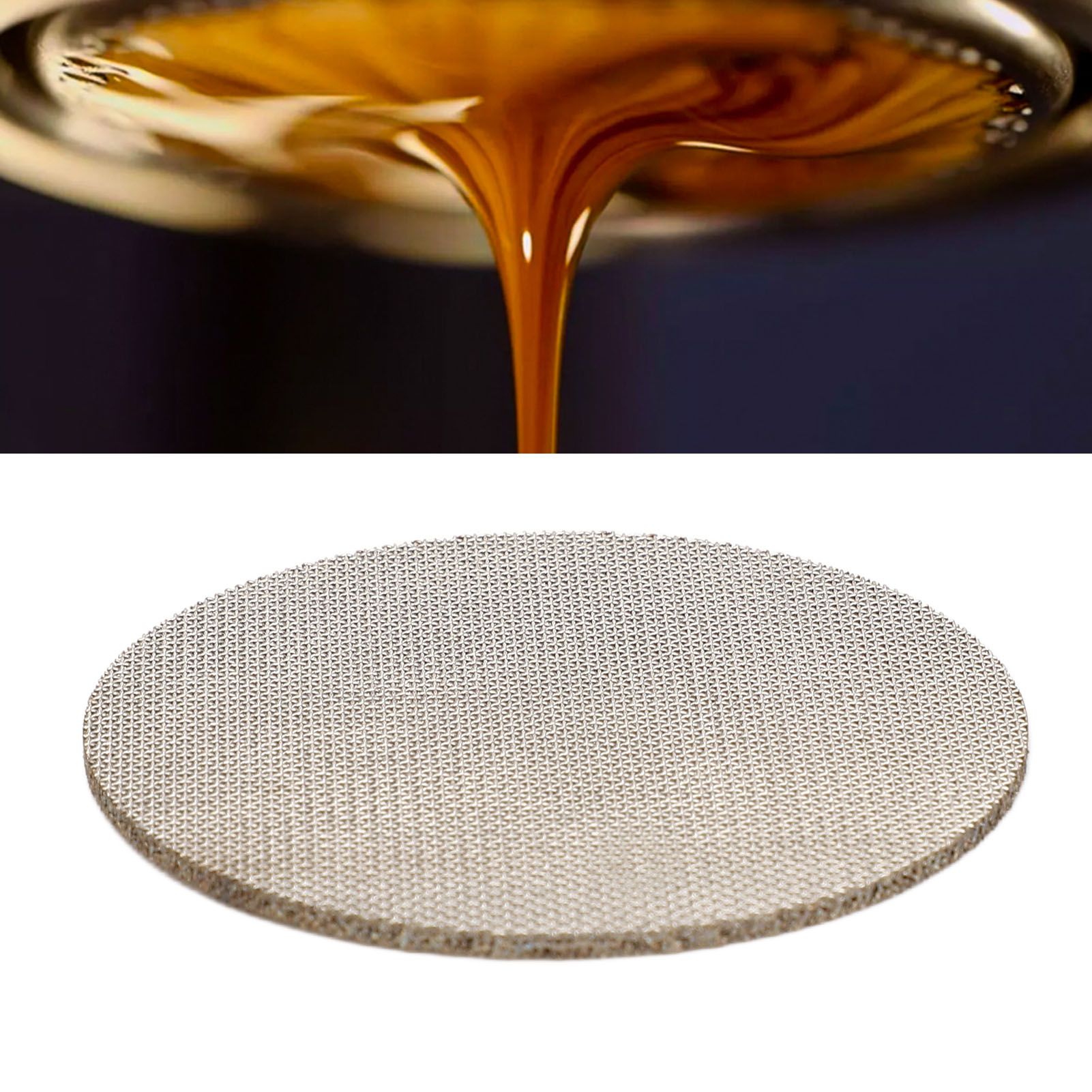 51mm Coffee Filter Plate Stainless Steel Multi Layer Sintered Round Puck view 11
