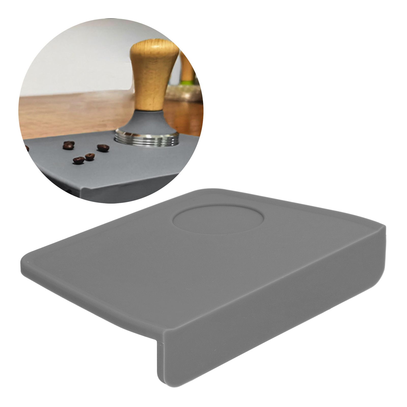 Coffee Tamper Mat with Tamper Slot Silicone Tamping Mat Coffee Pad Tamp view 12