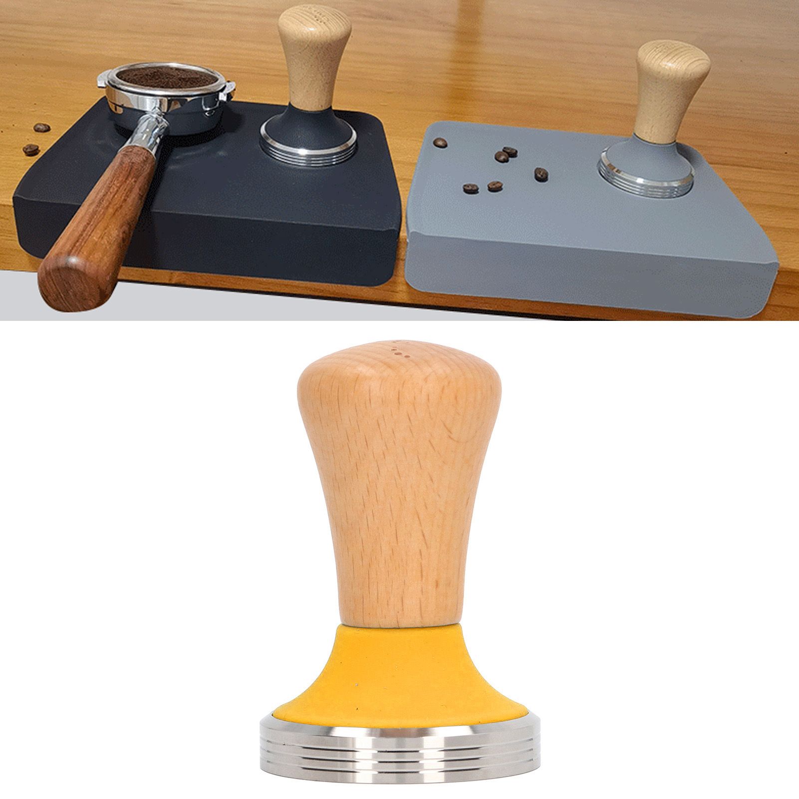 Wooden Coffee Tamper Food Grade Rustproof Easy To Clean Heavy Duty Coffee view 12