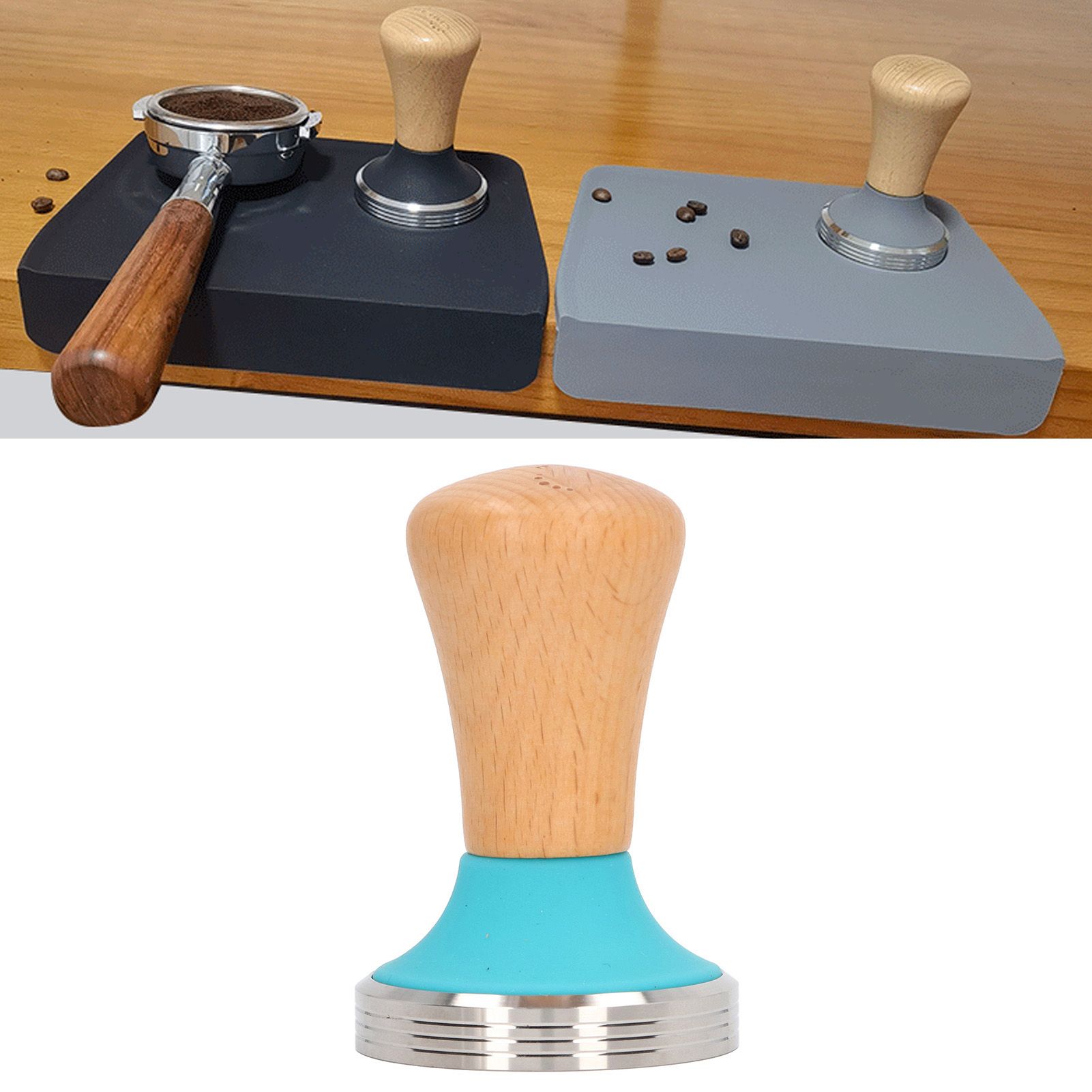 Wooden Coffee Tamper Food Grade Rustproof Easy To Clean Heavy Duty Coffee view 12
