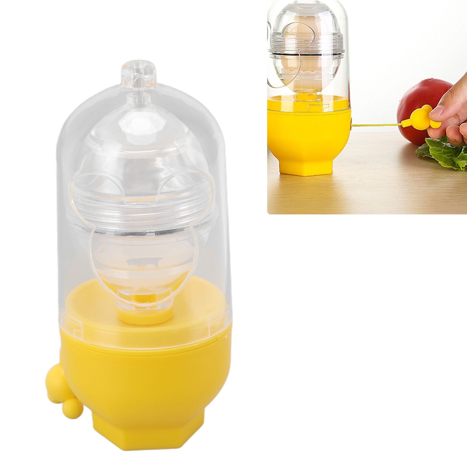 Egg Scrambler Convenient Hand Powered Golden Egg Maker for Mixing Egg Home view 12