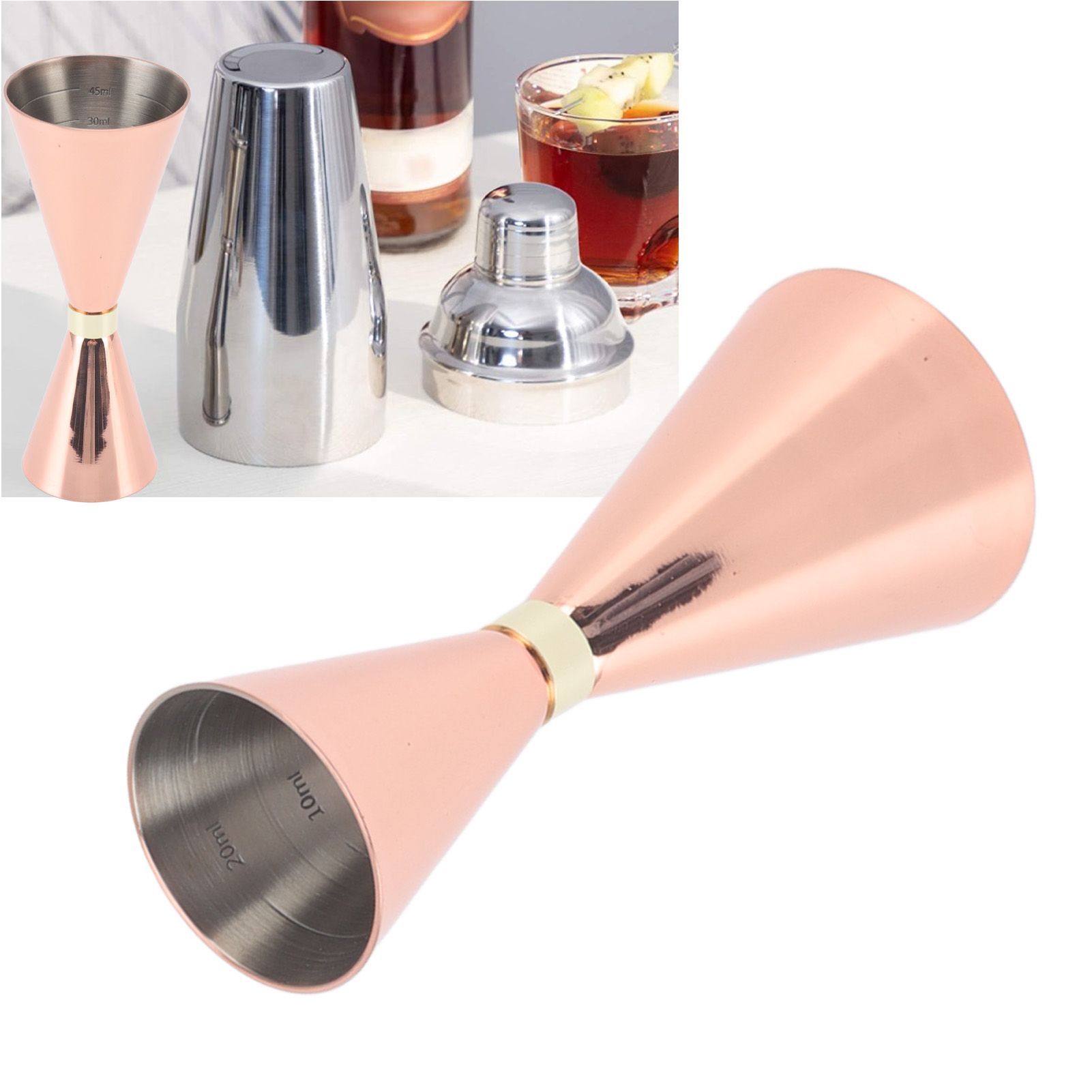 Jigger Stainless Steel 30mm to 60mm Elegant Flexible Jigger Cone for Cocktail view 12