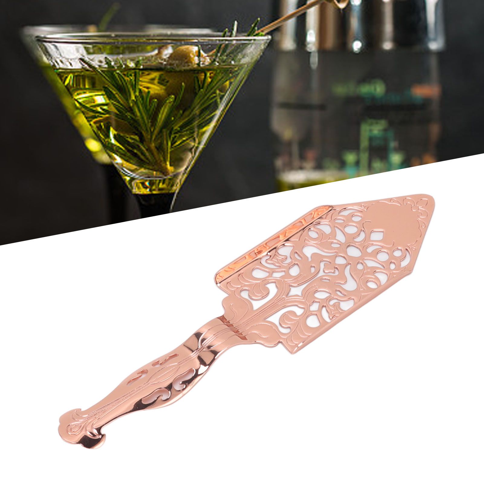 Absinthe Spoon Vintage Hollow Design Stainless Steel Wormwood Cocktail Bar view 11