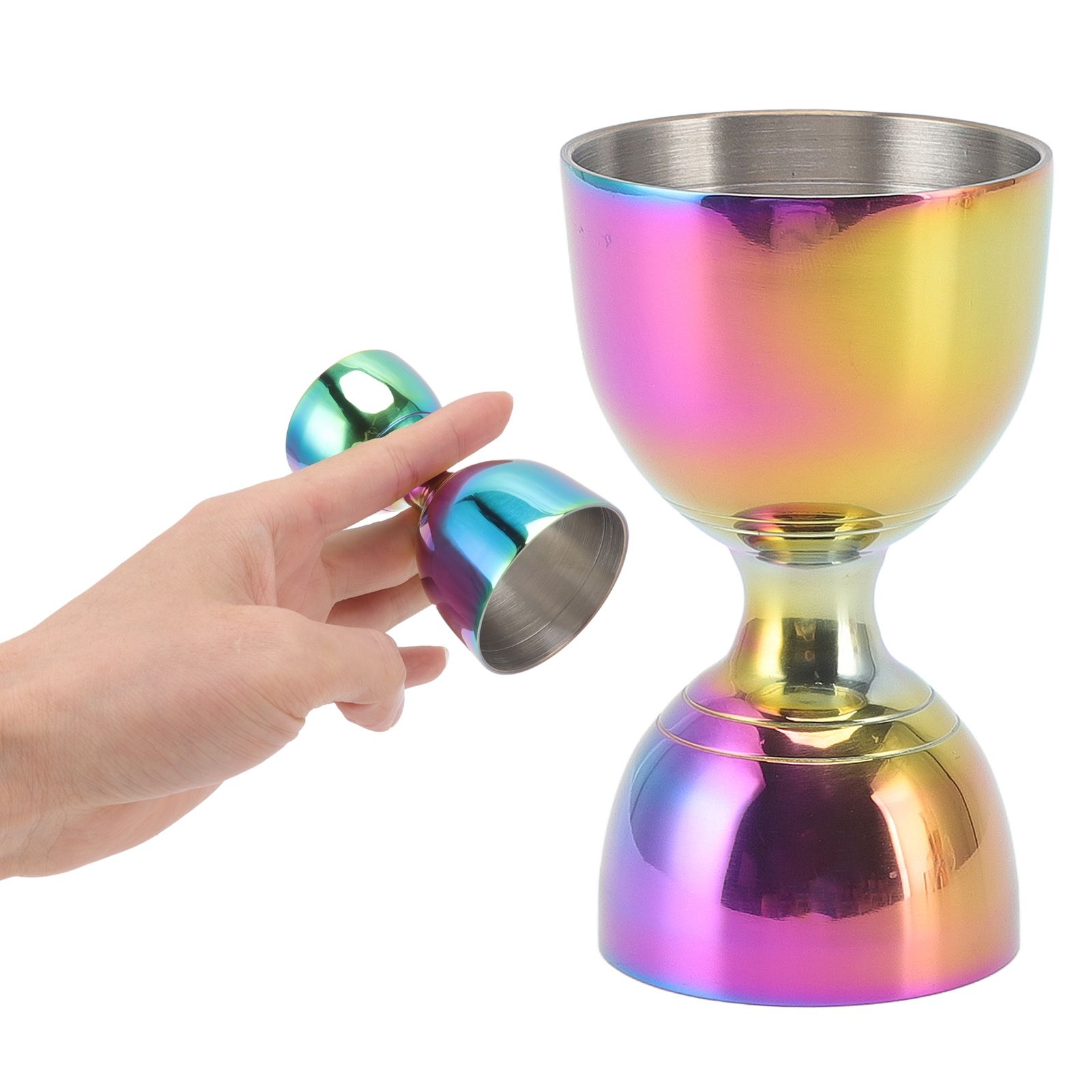 Cocktail Jigger 30/60ml Stainless Steel Durable High Accuracy Wide Opening view 10