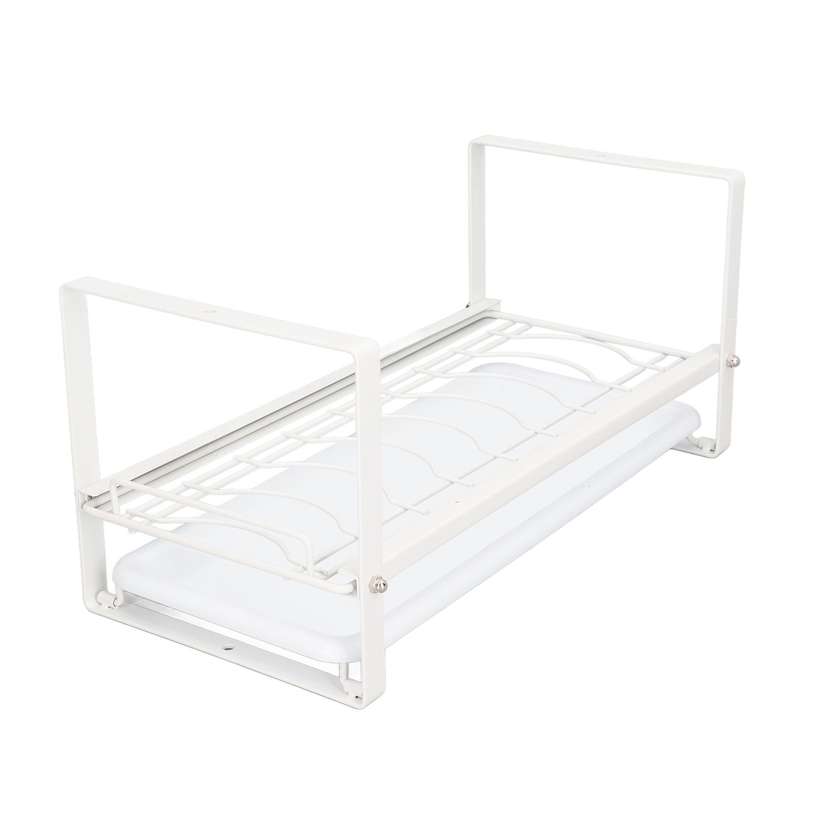 Kitchen Cabinet Storage Shelf Rack Bowls Dishes Plates Drainboard Holder view 5