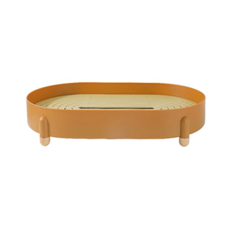 Tea Tray Simple Double Layer Pure Color Uniform Draining Holes Detachable