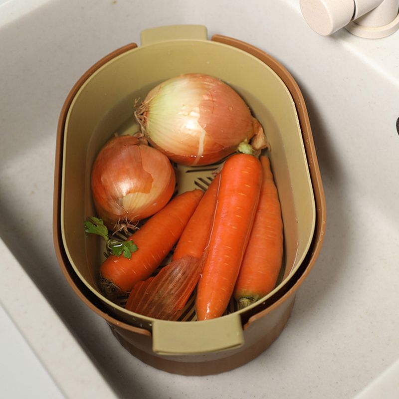 Drain Colander Double Layer Detachable Increased Deepened Capacity Plastic view 3