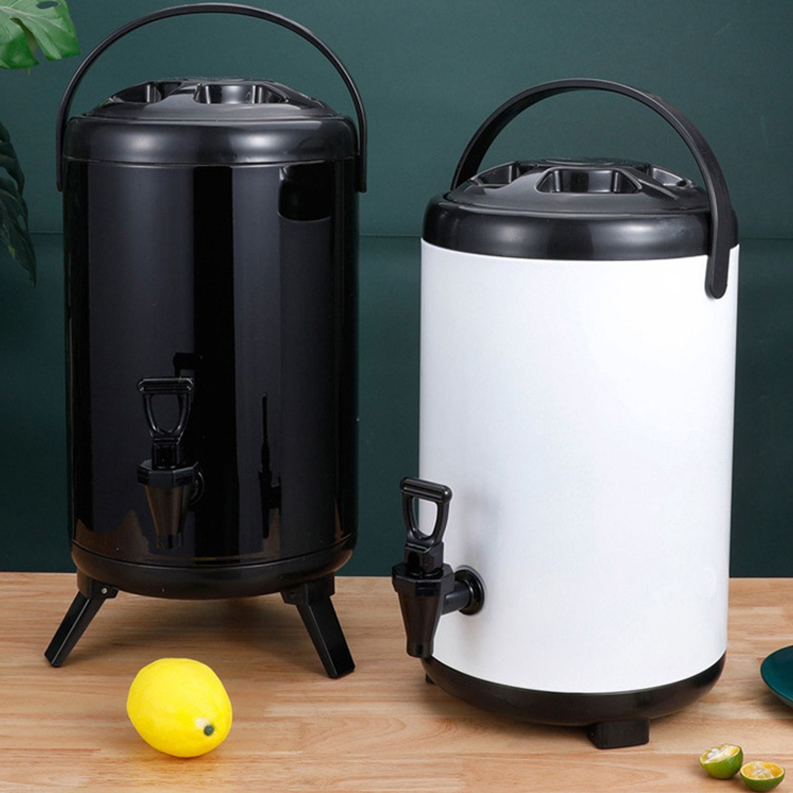 Insulated Hot and Cold Beverage Dispenser Bucket Stainless Steel Beverage view 2