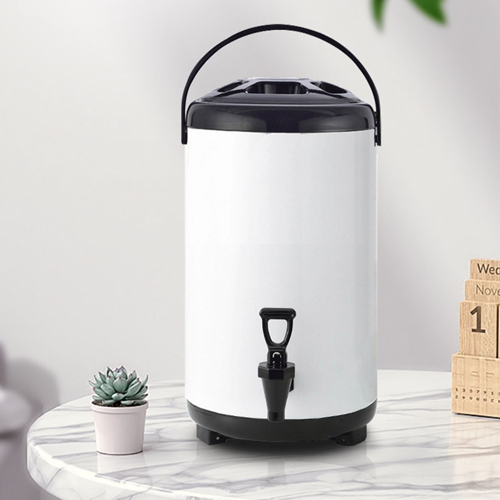 Insulated Hot and Cold Beverage Dispenser Bucket Stainless Steel Beverage view 3