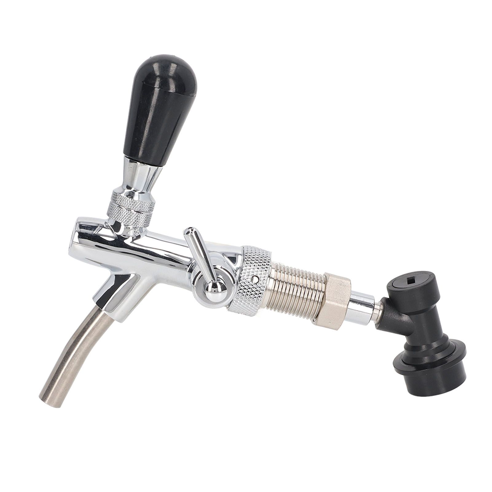 G5/8 Beer Tap 304 Stainless Steel Adjustable Beer Faucet Liquid Dispenser for view 3