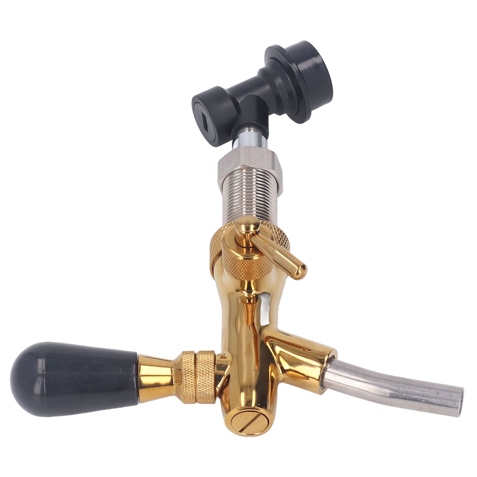 G5/8 Beer Faucet Brass Stainless Steel Beer Faucet Adjustable Beer Tap with view 7