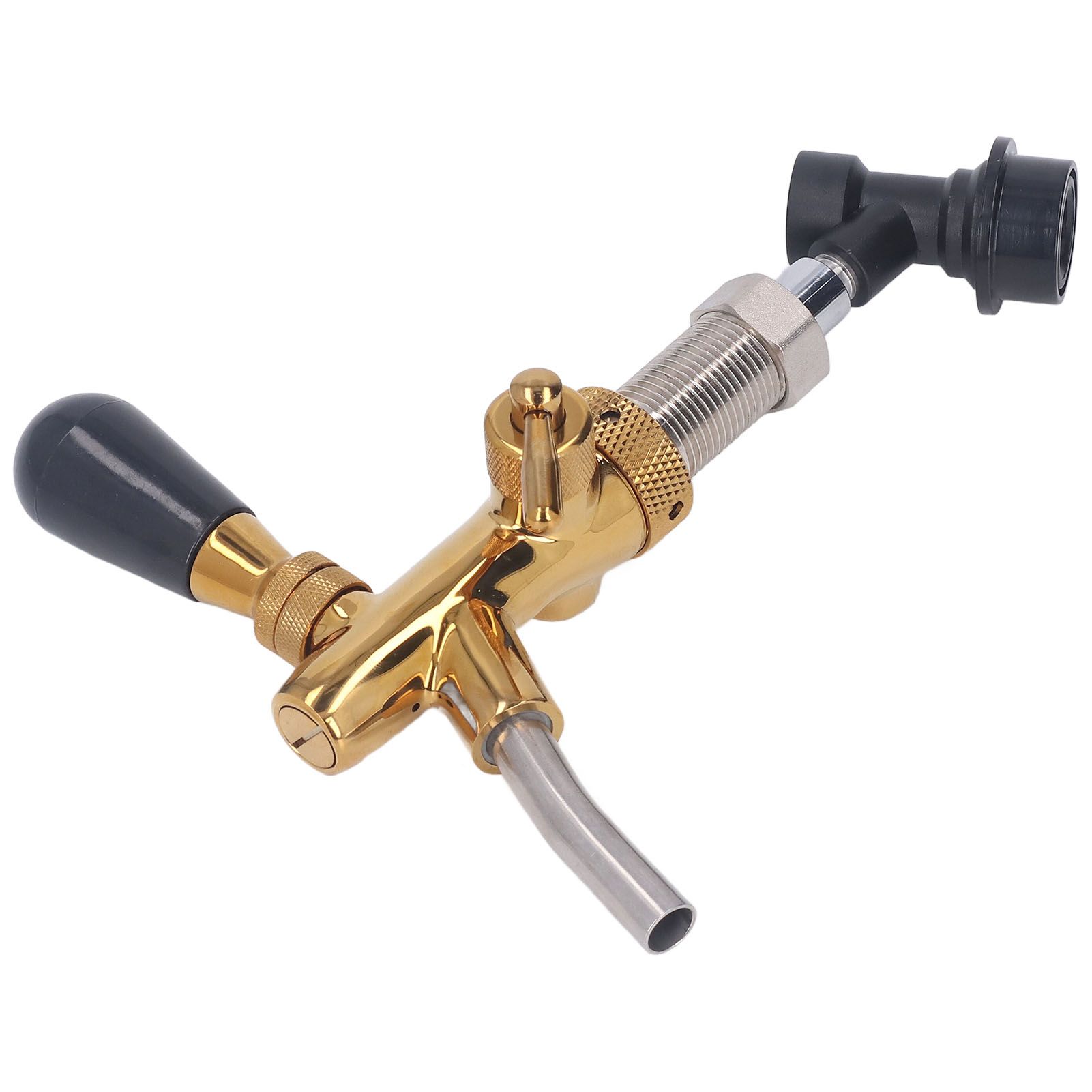 G5/8 Beer Faucet Brass Stainless Steel Beer Faucet Adjustable Beer Tap with view 8