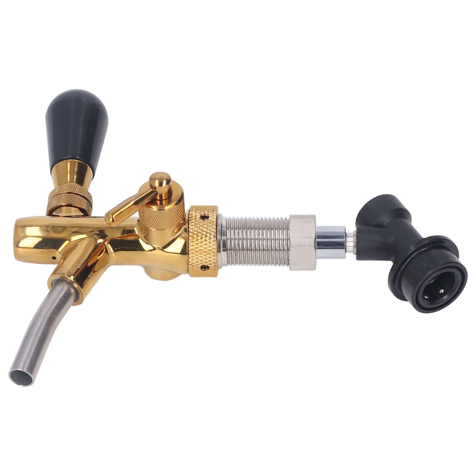G5/8 Beer Faucet Brass Stainless Steel Beer Faucet Adjustable Beer Tap with view 9