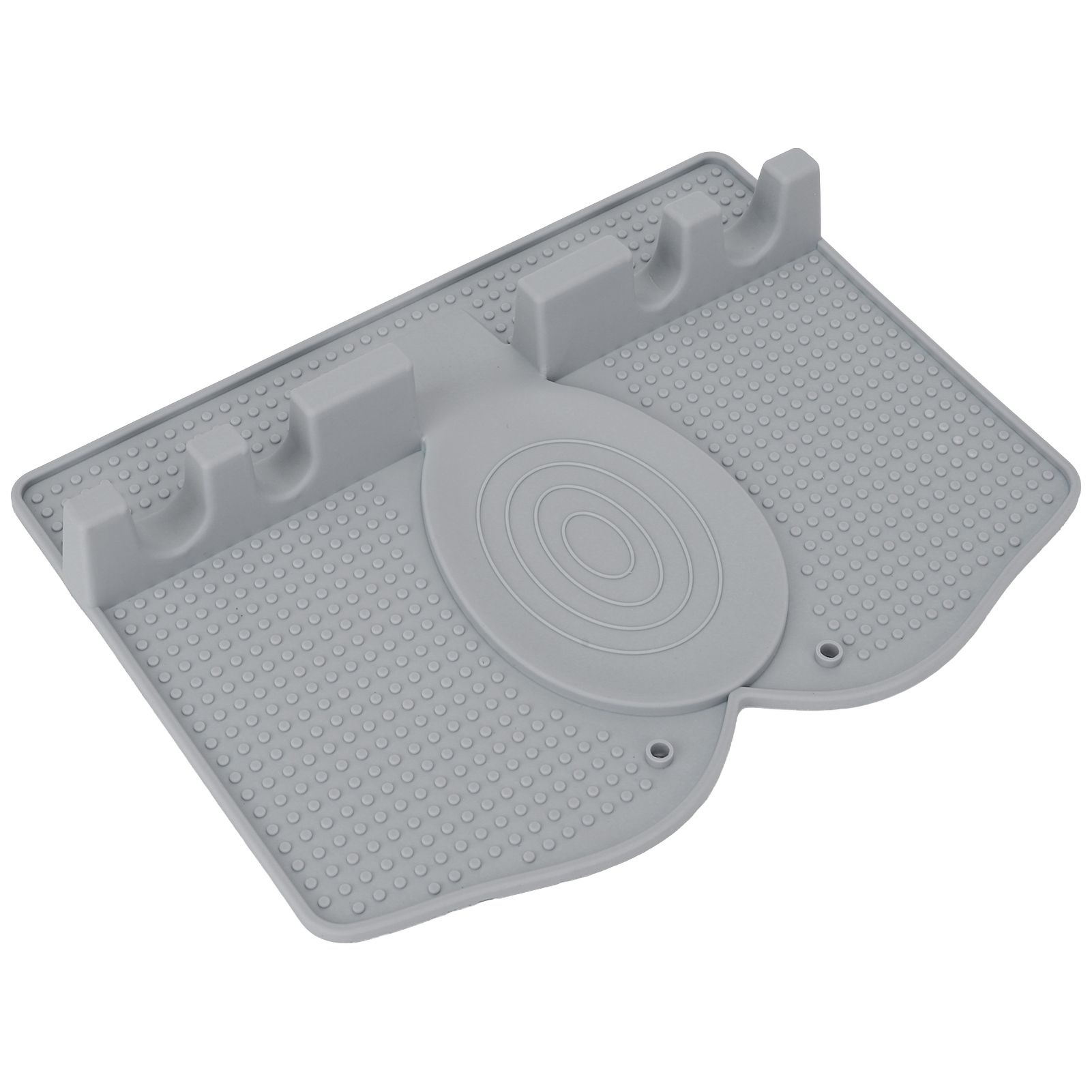 Silicone Utensil Rest Heat Resistant Non Slip Silicone Utensil Holder with view 3