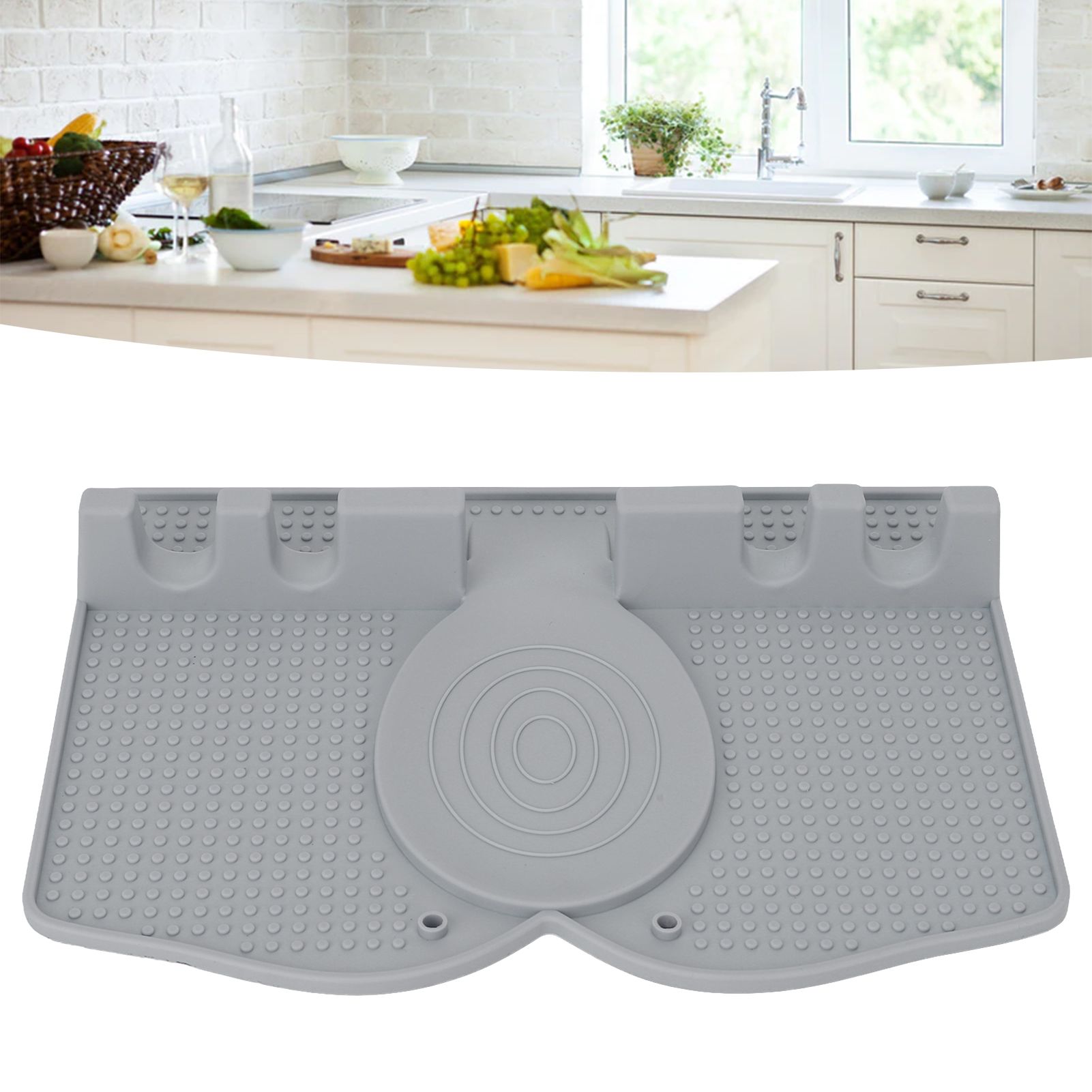 Silicone Utensil Rest Heat Resistant Non Slip Silicone Utensil Holder with view 11