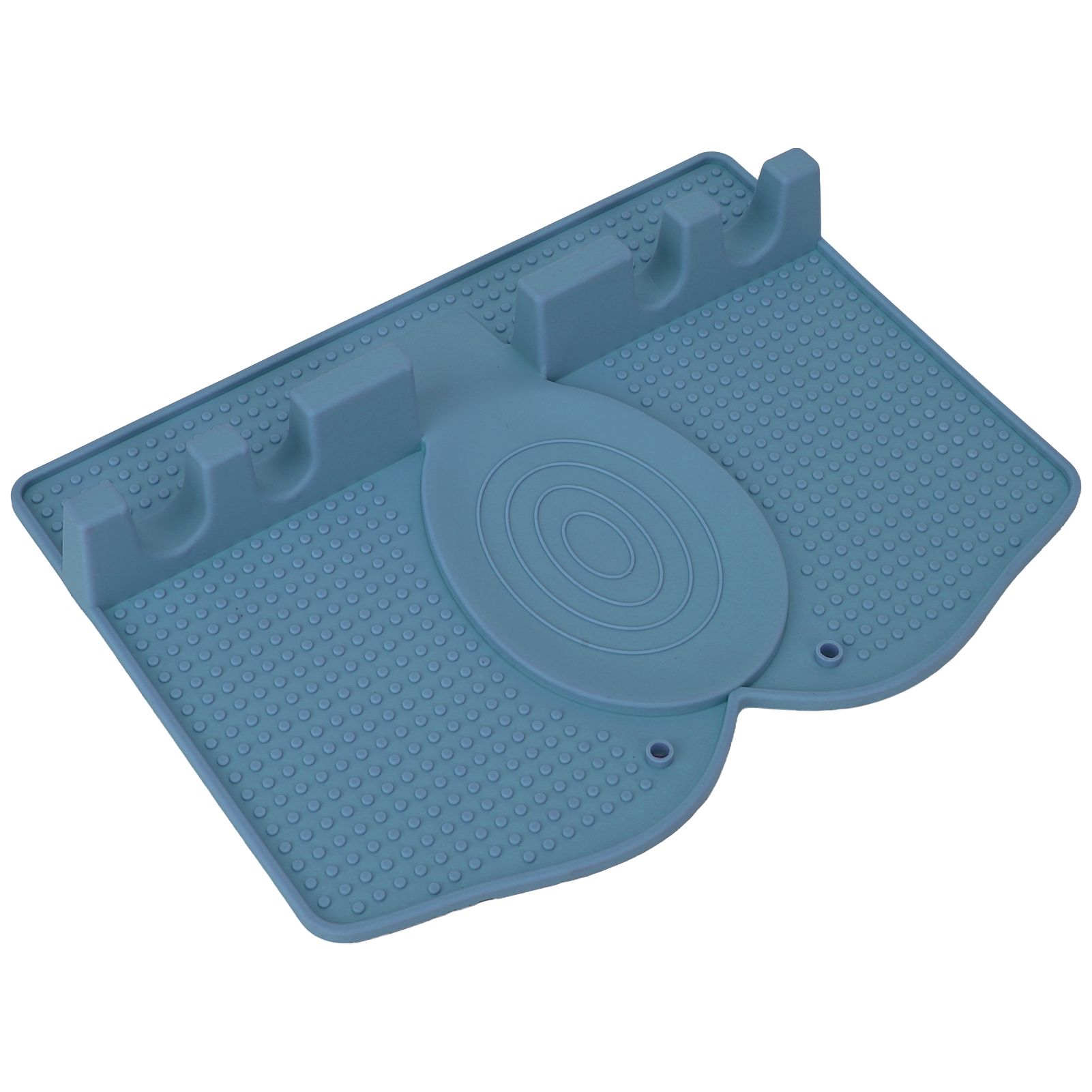 Silicone Utensil Rest Heat Resistant Non Slip Silicone Utensil Holder with view 3
