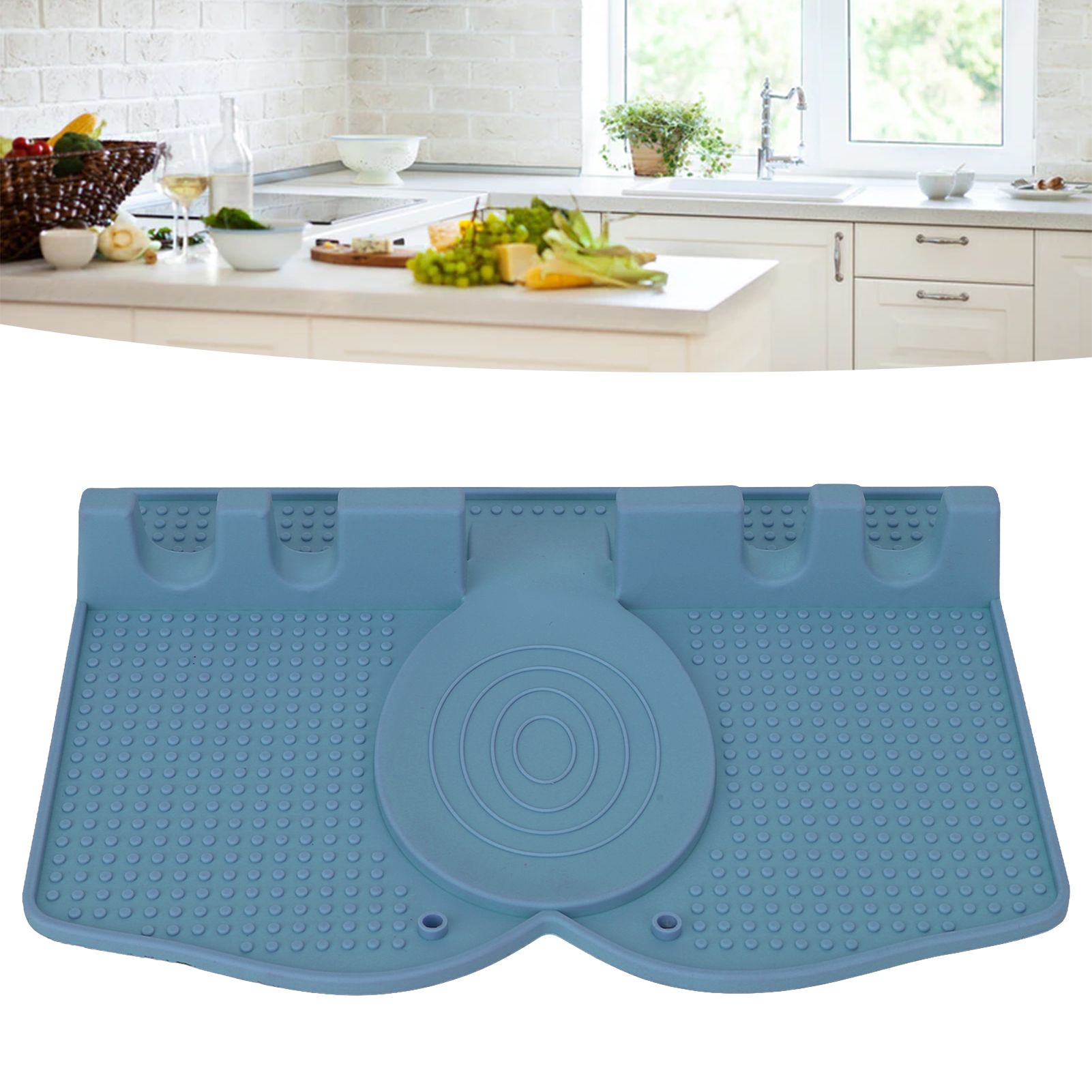 Silicone Utensil Rest Heat Resistant Non Slip Silicone Utensil Holder with view 11