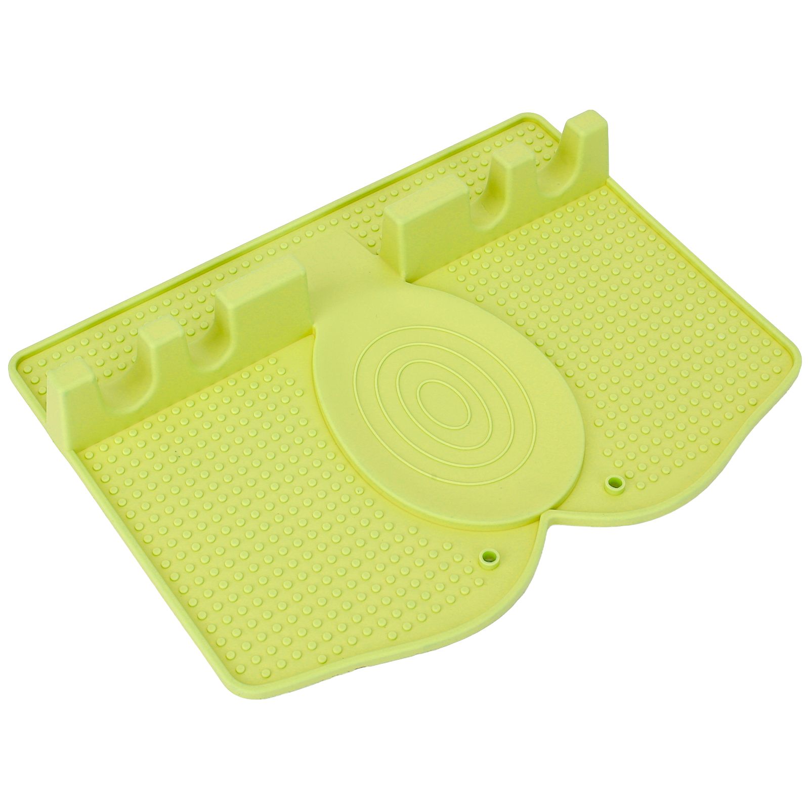 Silicone Utensil Rest Heat Resistant Non Slip Silicone Utensil Holder with view 3