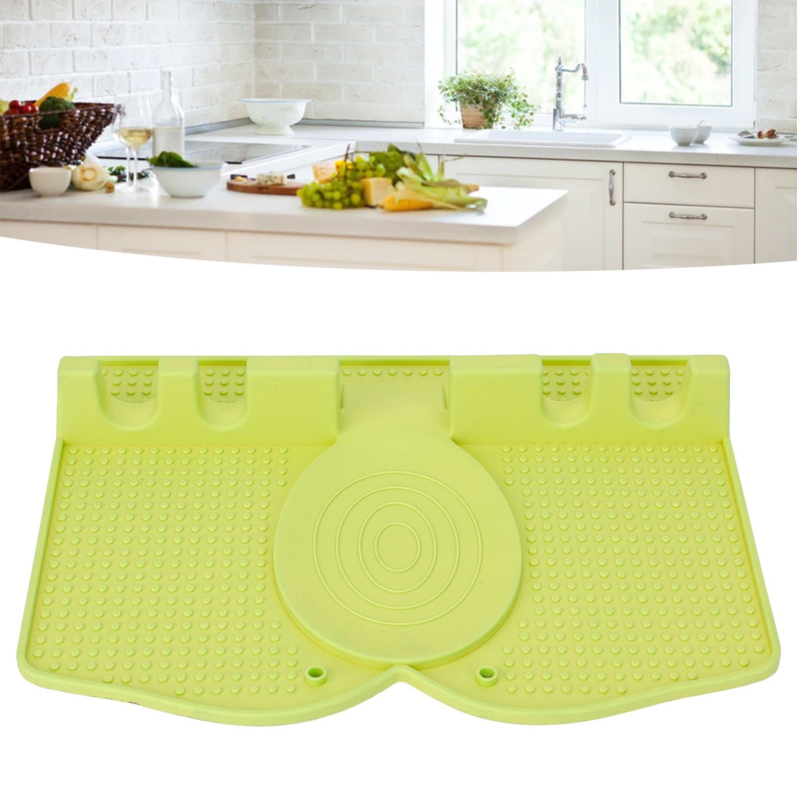 Silicone Utensil Rest Heat Resistant Non Slip Silicone Utensil Holder with view 11