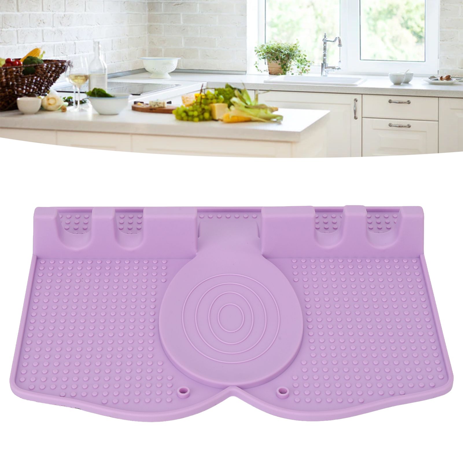 Silicone Utensil Rest Heat Resistant Non Slip Silicone Utensil Holder with view 11