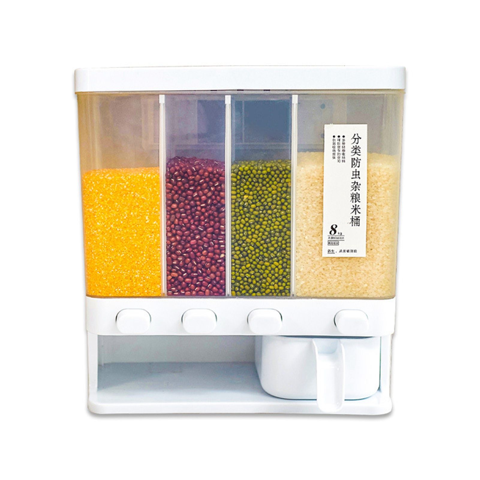 Storage Box Transparent Classification Press Button Removable Cover Storage