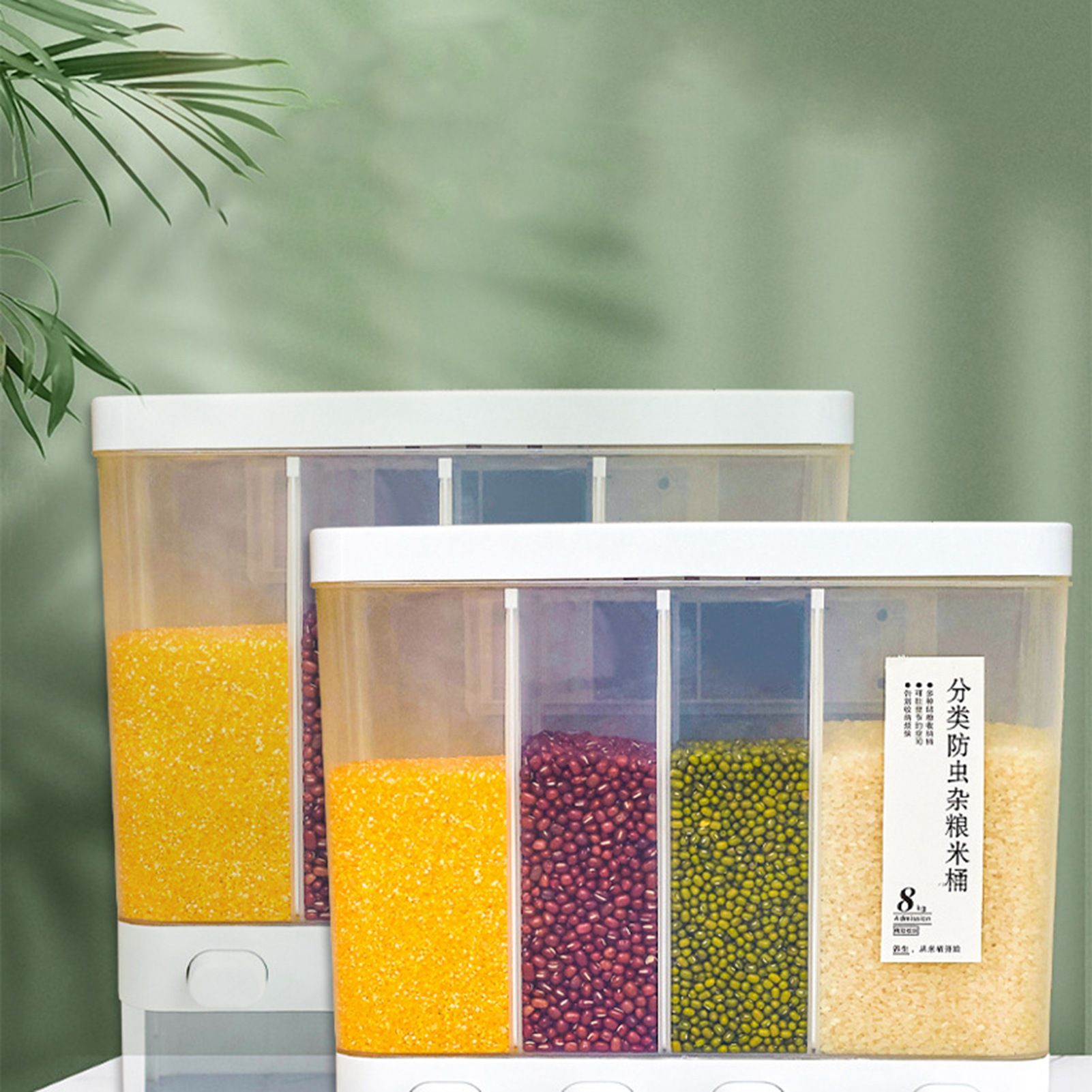 Storage Box Transparent Classification Press Button Removable Cover Storage view 2