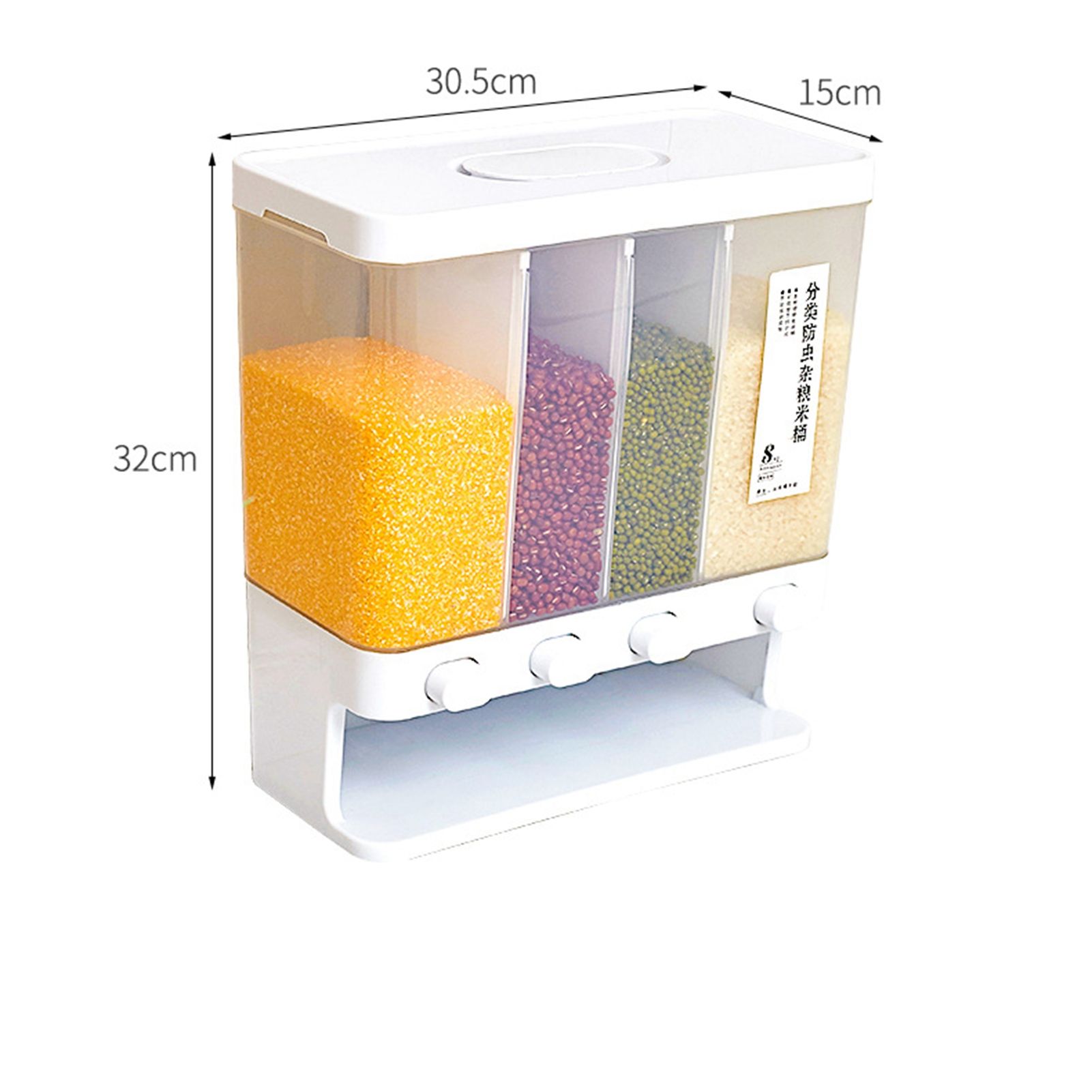 Storage Box Transparent Classification Press Button Removable Cover Storage view 3