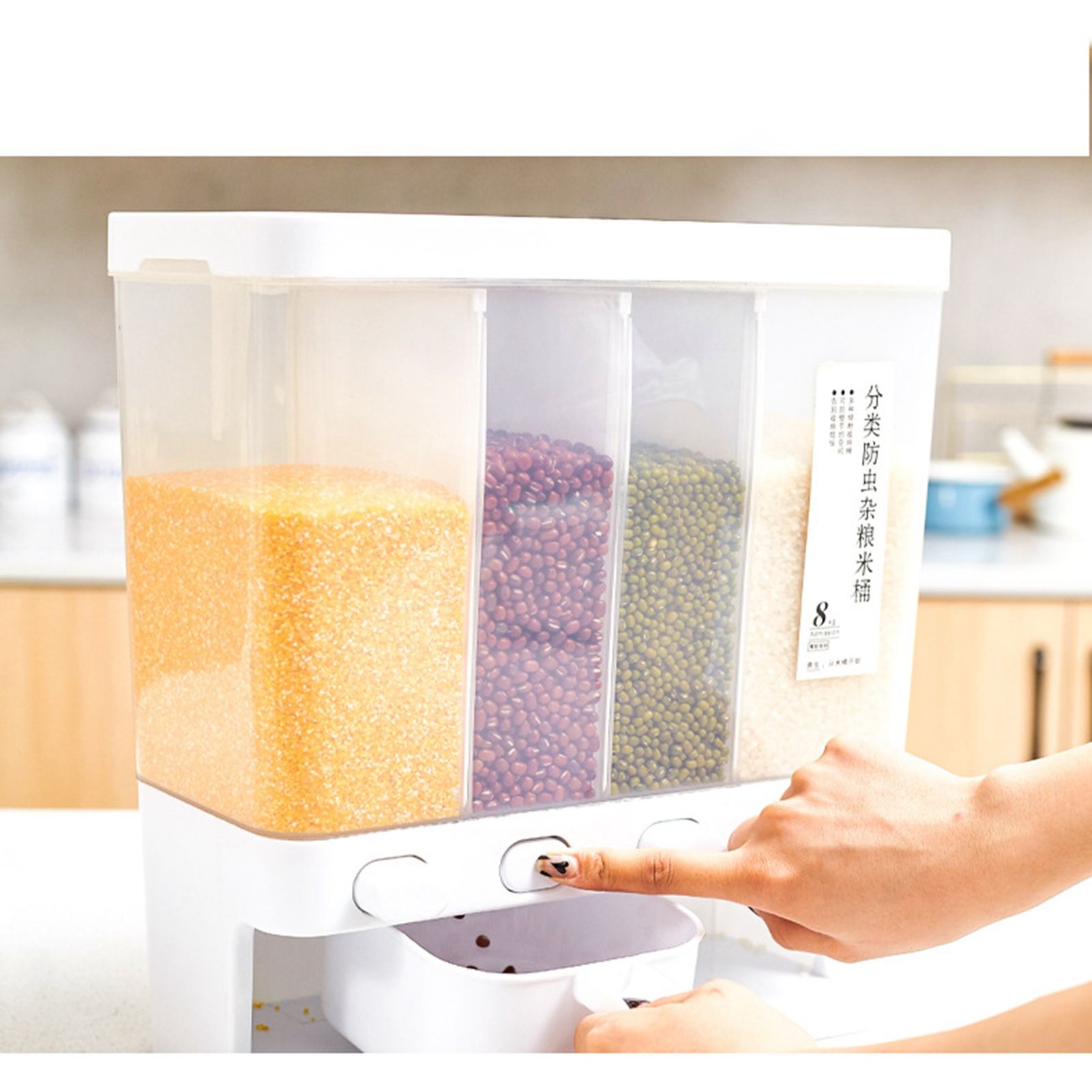 Storage Box Transparent Classification Press Button Removable Cover Storage view 5