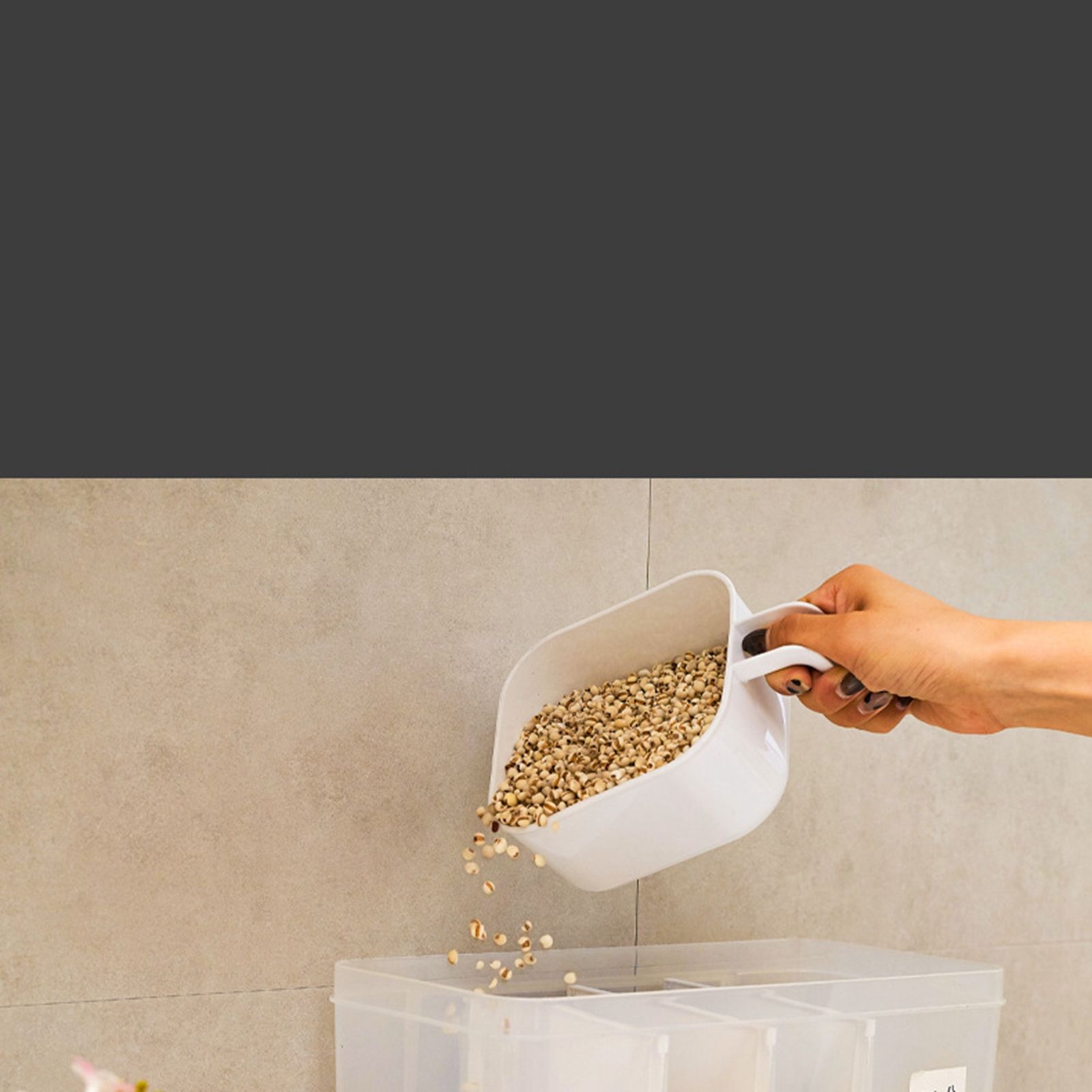 Storage Box Transparent Classification Press Button Removable Cover Storage view 6