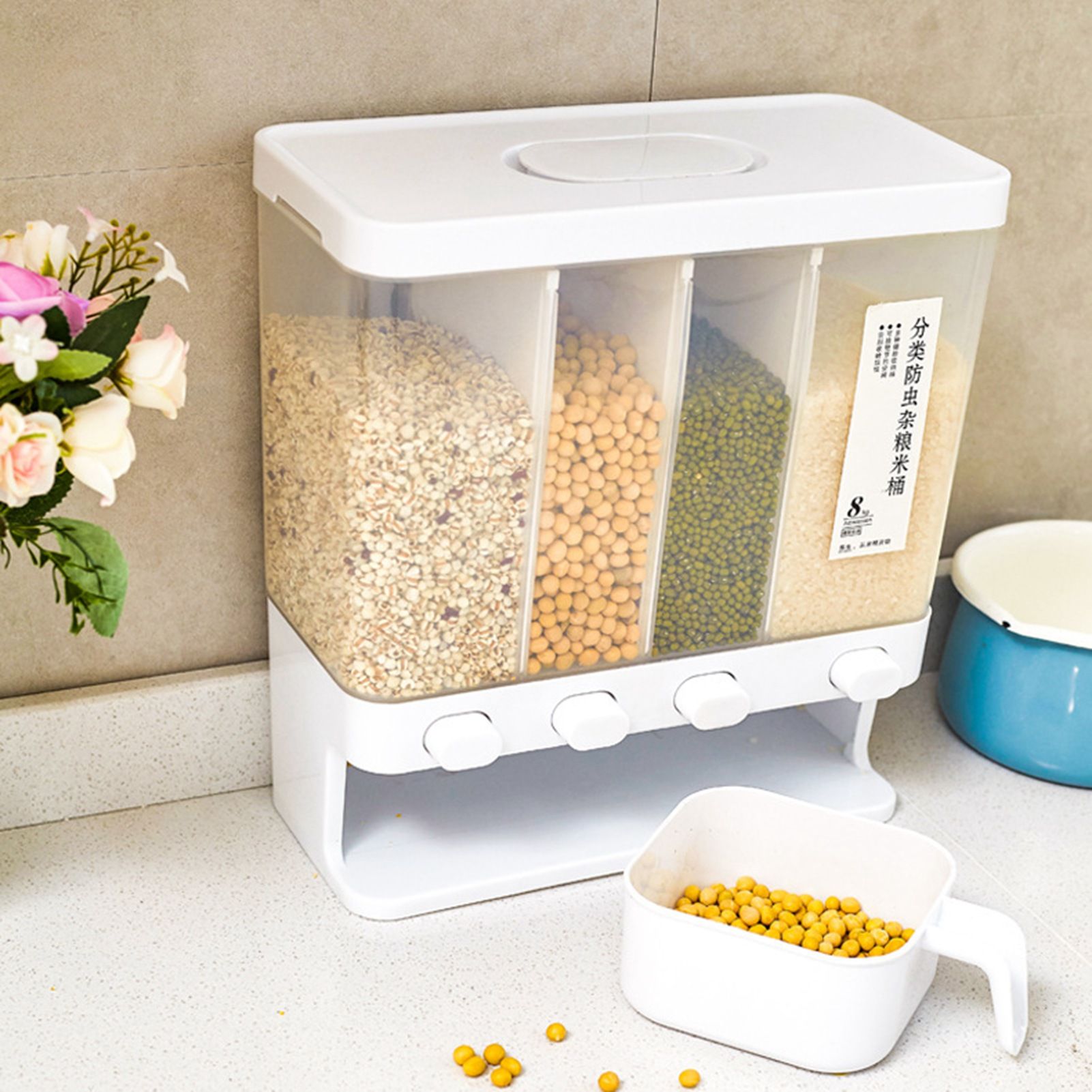 Storage Box Transparent Classification Press Button Removable Cover Storage view 9