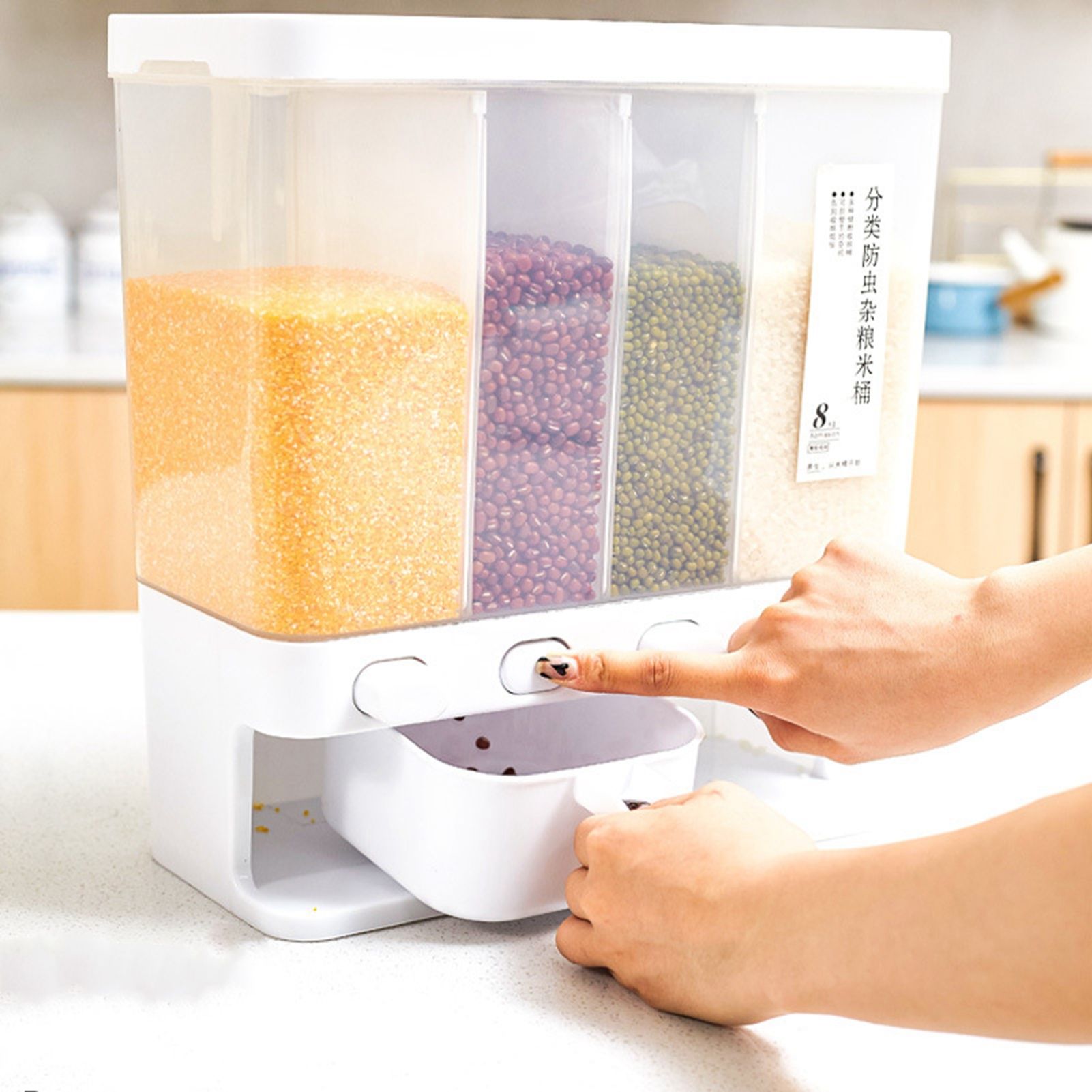 Storage Box Transparent Classification Press Button Removable Cover Storage view 12
