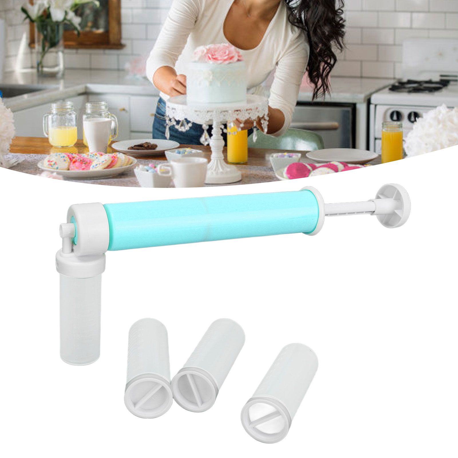 Manual Airbrush DIY Baking Cake Coloring Airbrush Kitchen Cakes Decorating Kit view 12