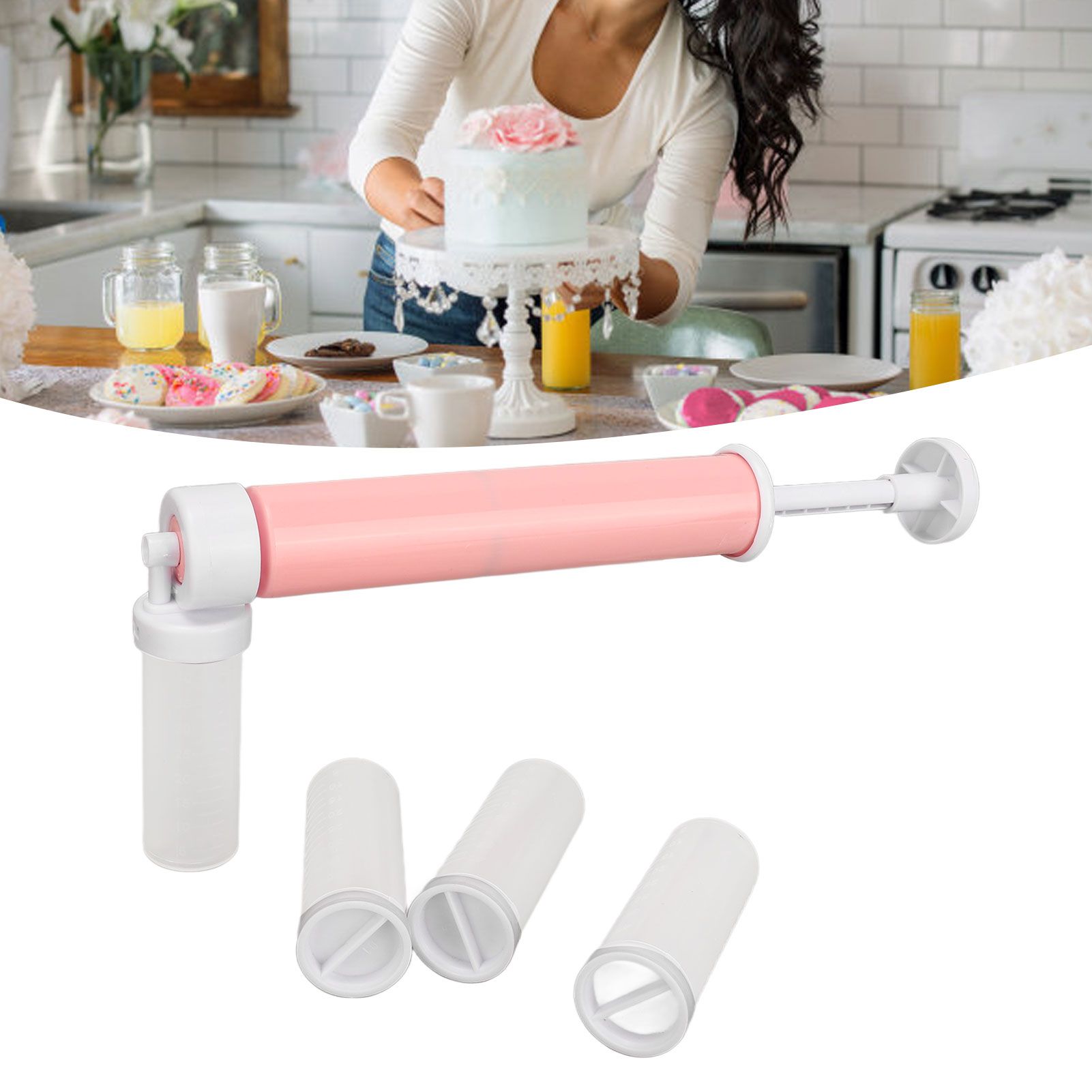 Manual Airbrush DIY Baking Cake Coloring Airbrush Kitchen Cakes Decorating Kit view 12